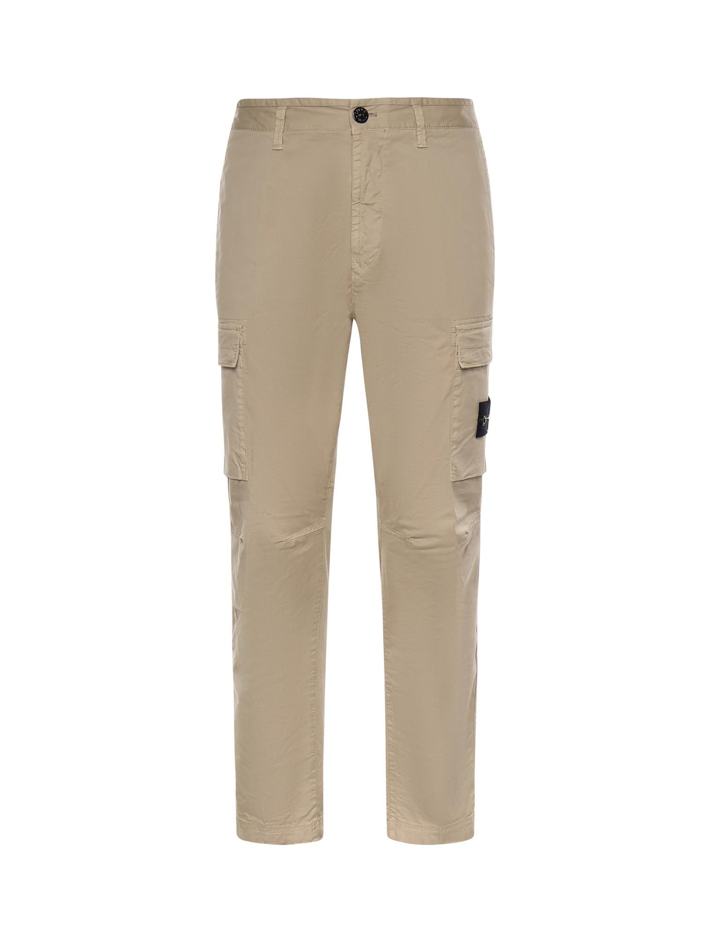 Pantalone cargo in twill di cotone stretch