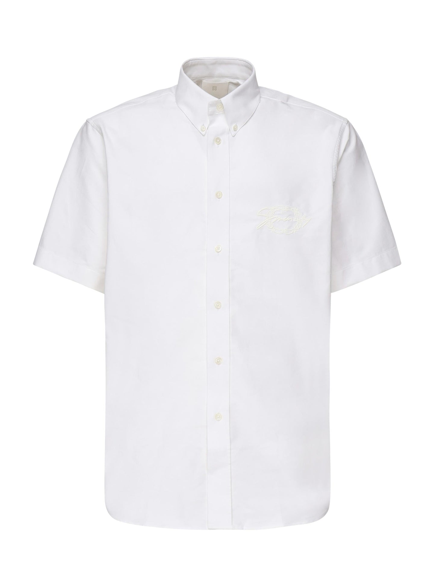 Camicia con logo ricamato