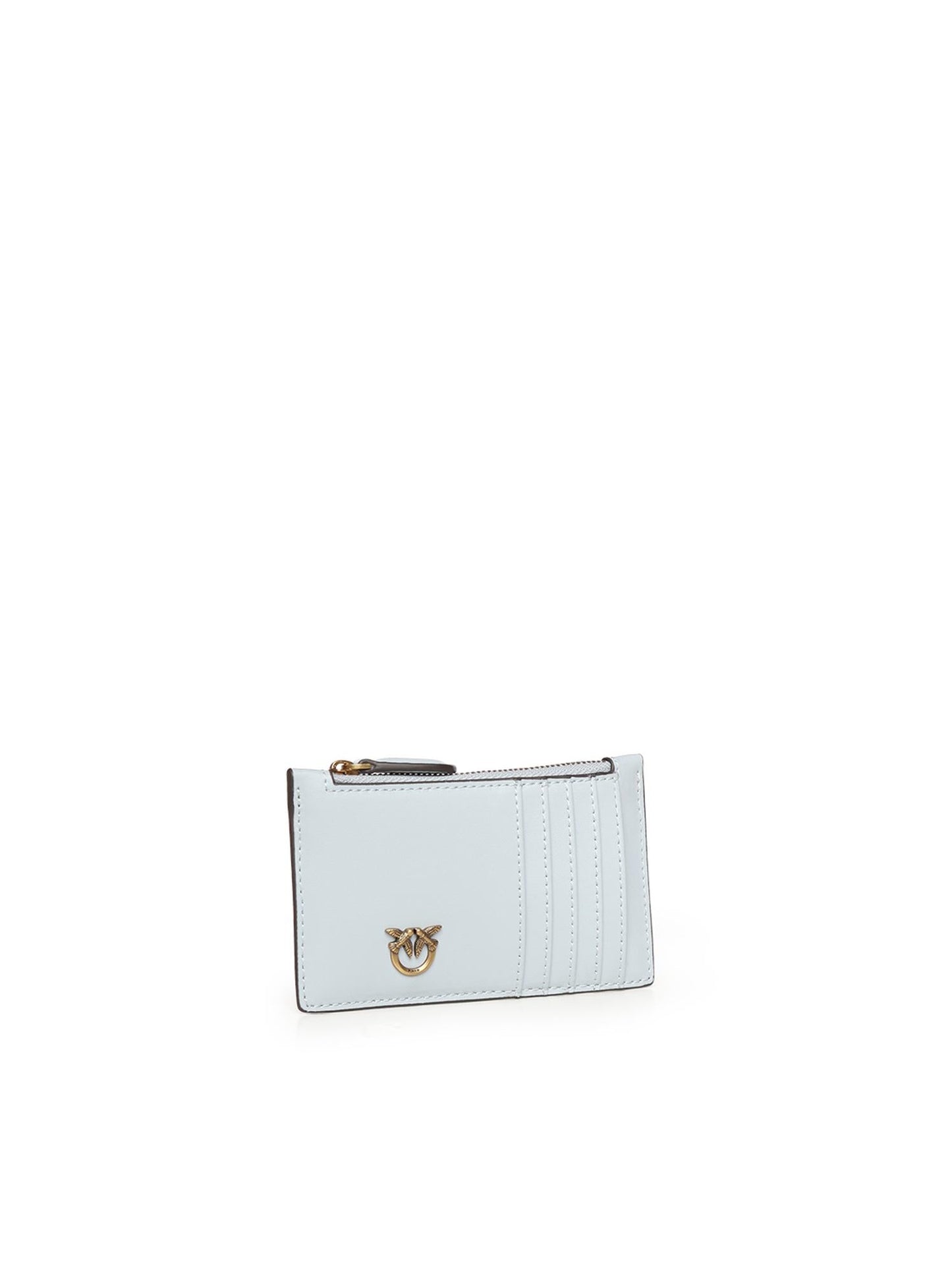 Porta carte con zip in pelle