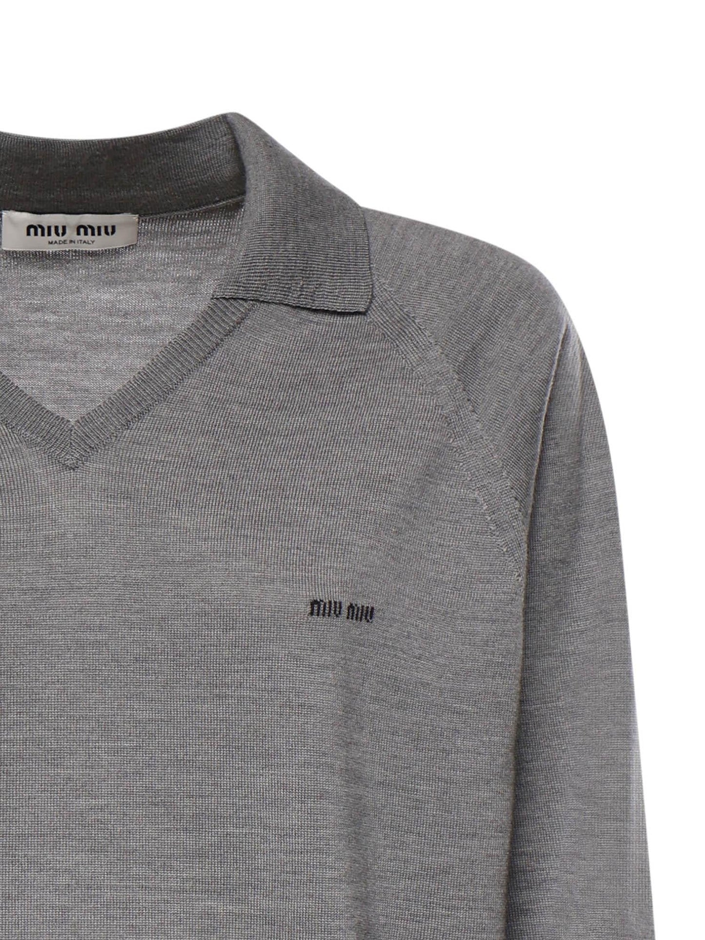 Maglia polo in lana