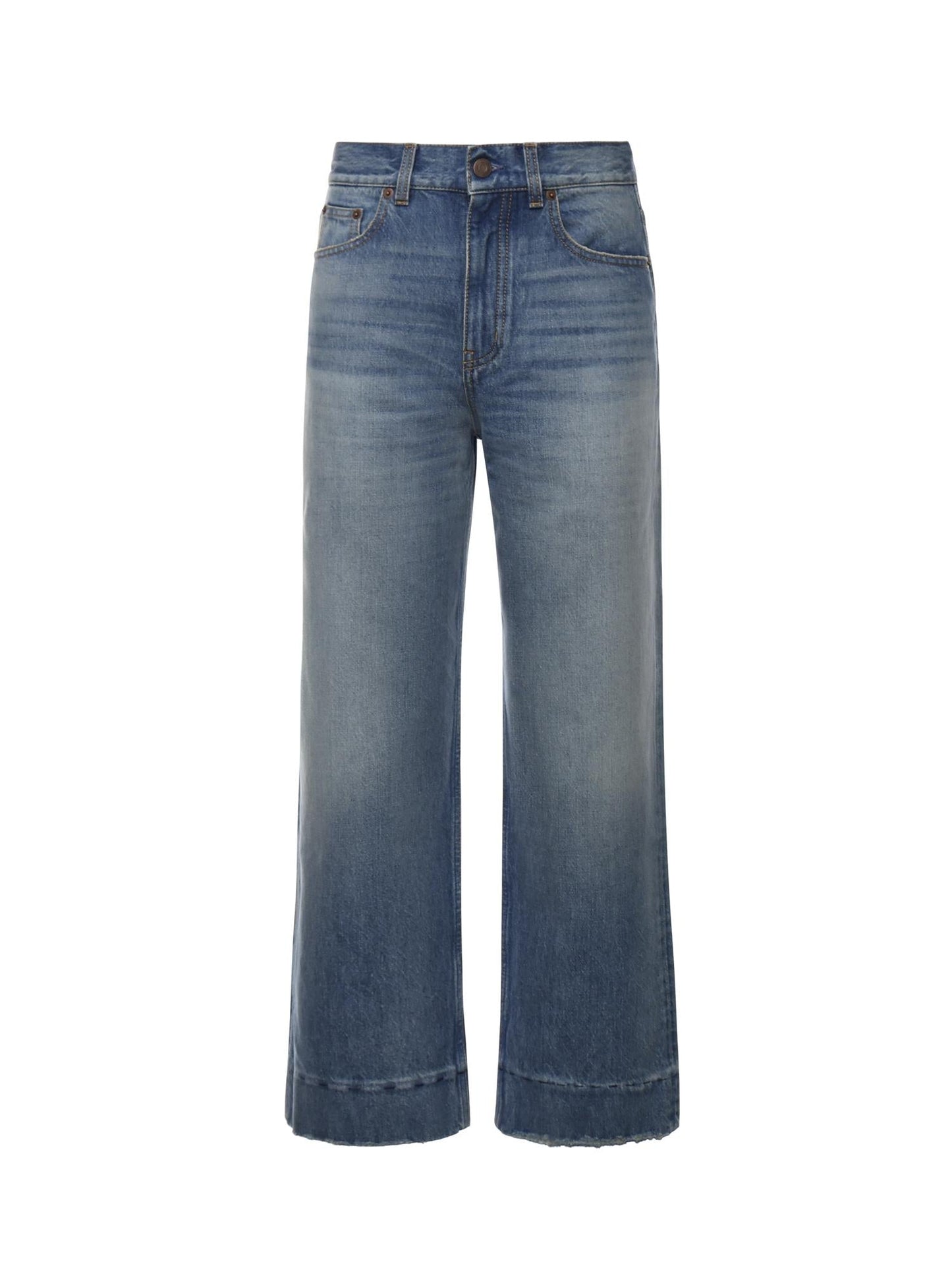 Jeans cropped in denim