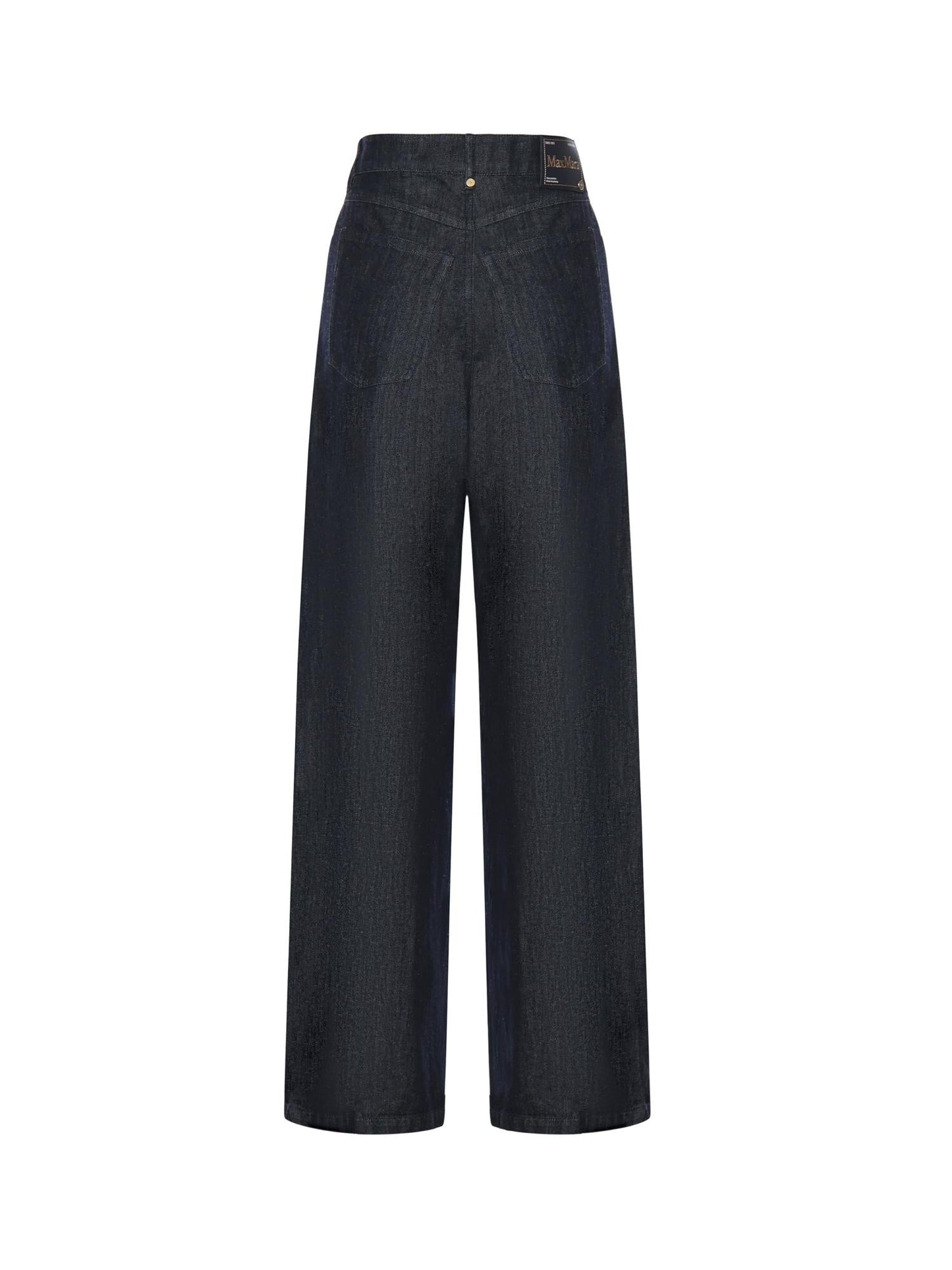 Jeans dritti in denim di cotone