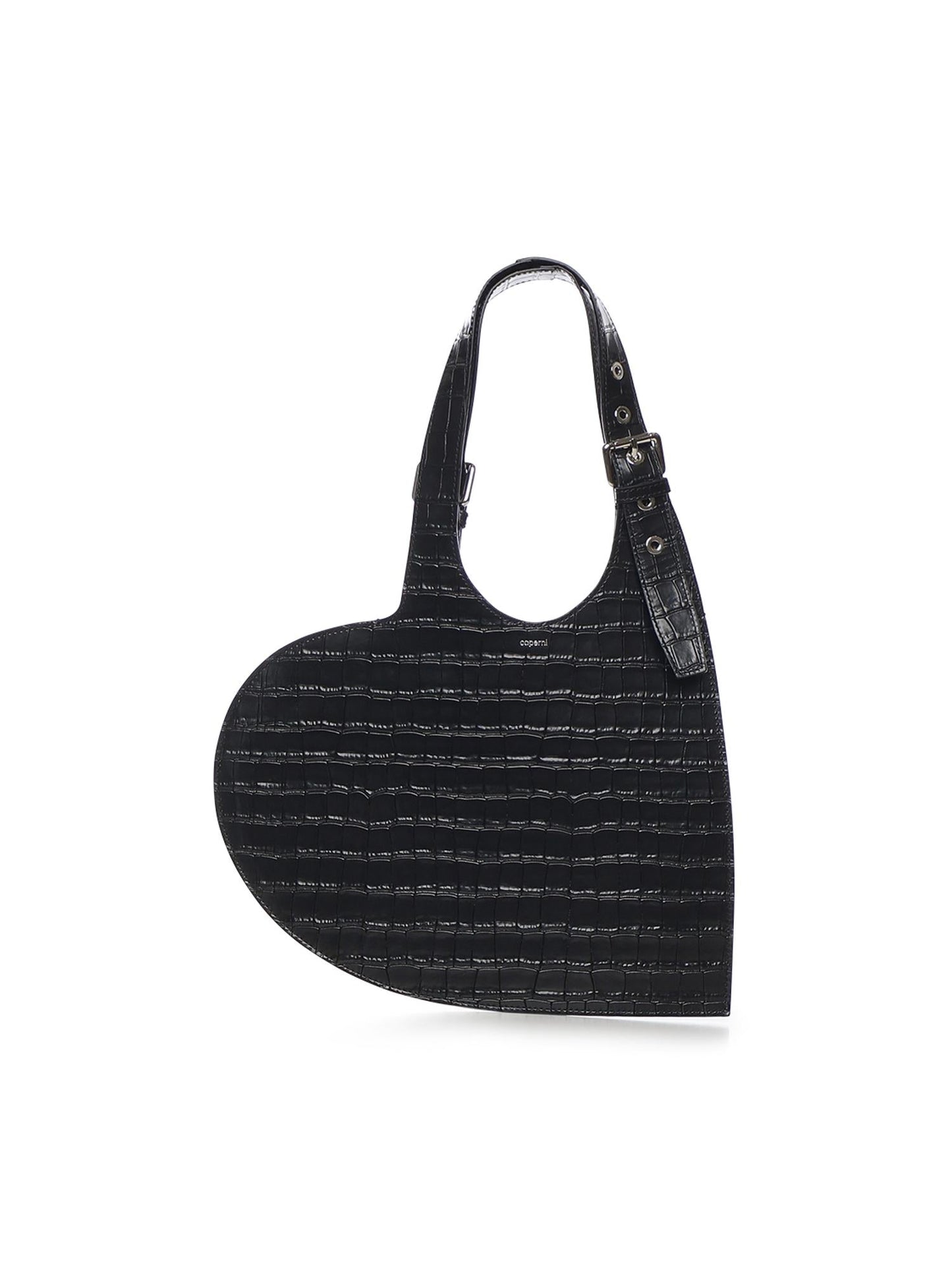 Borsa Croco Heart in pelle
