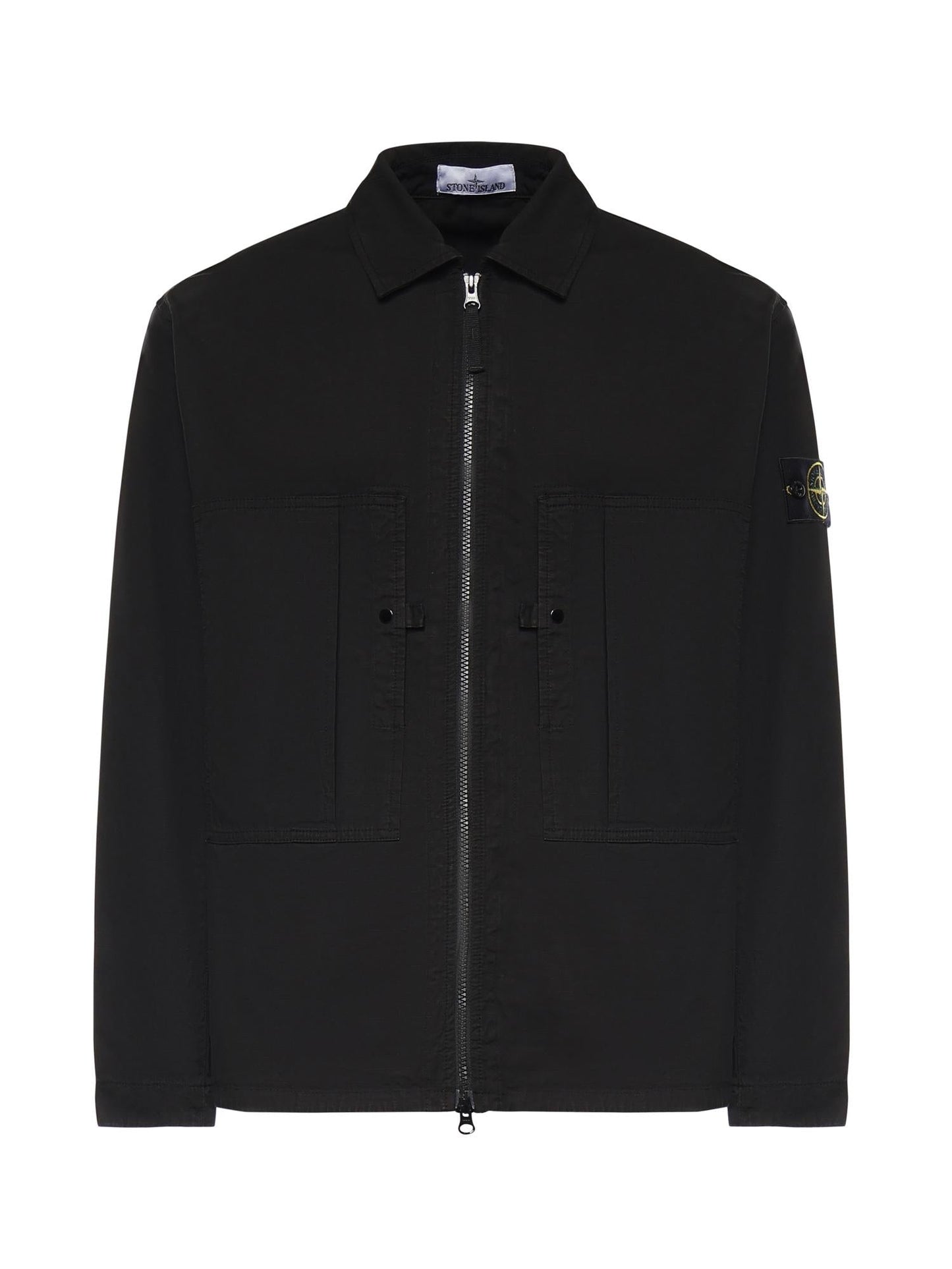 Overshirt in cotone con logo