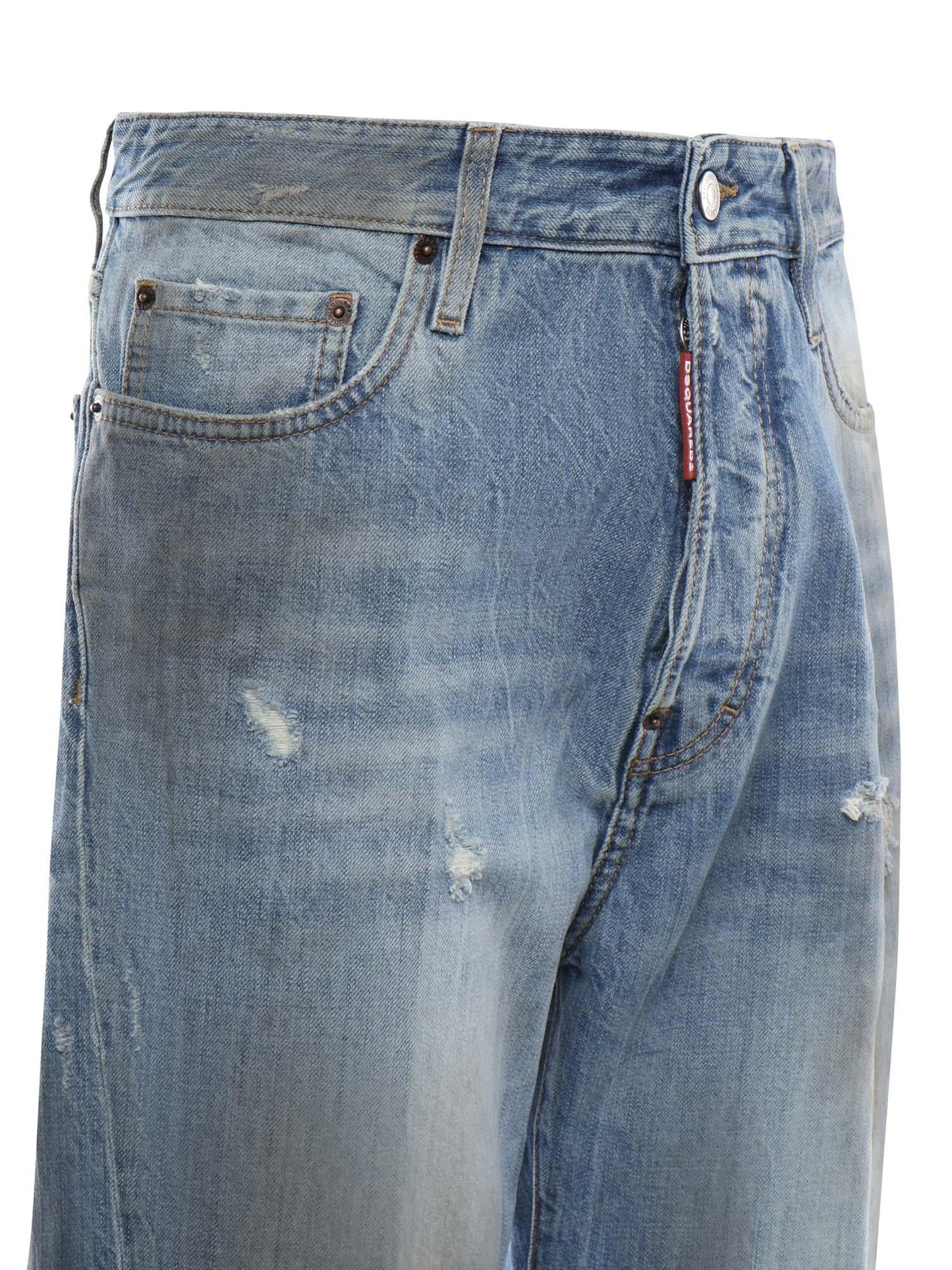 Jeans in denim di cotone