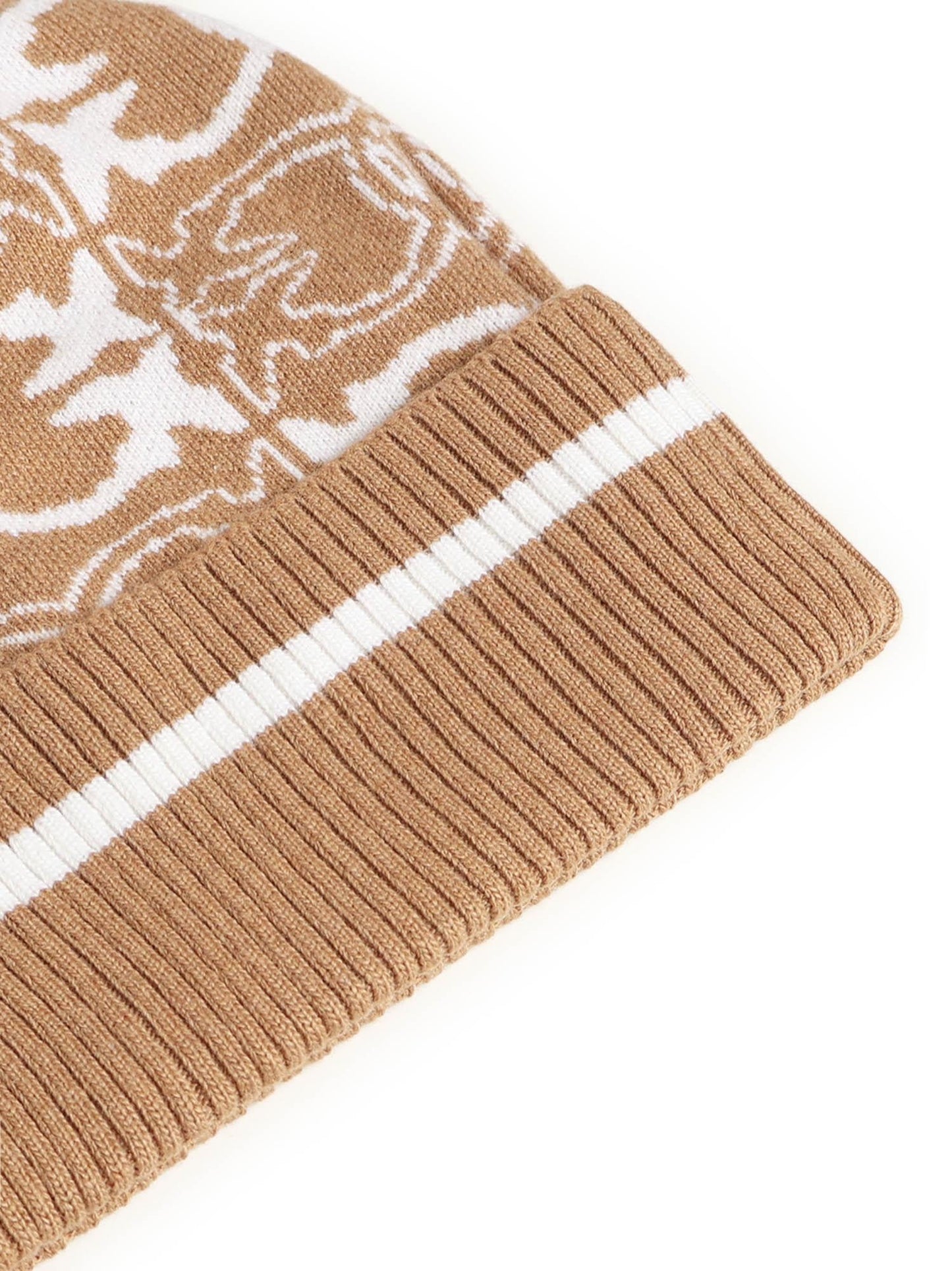 Berretto con logo jacquard