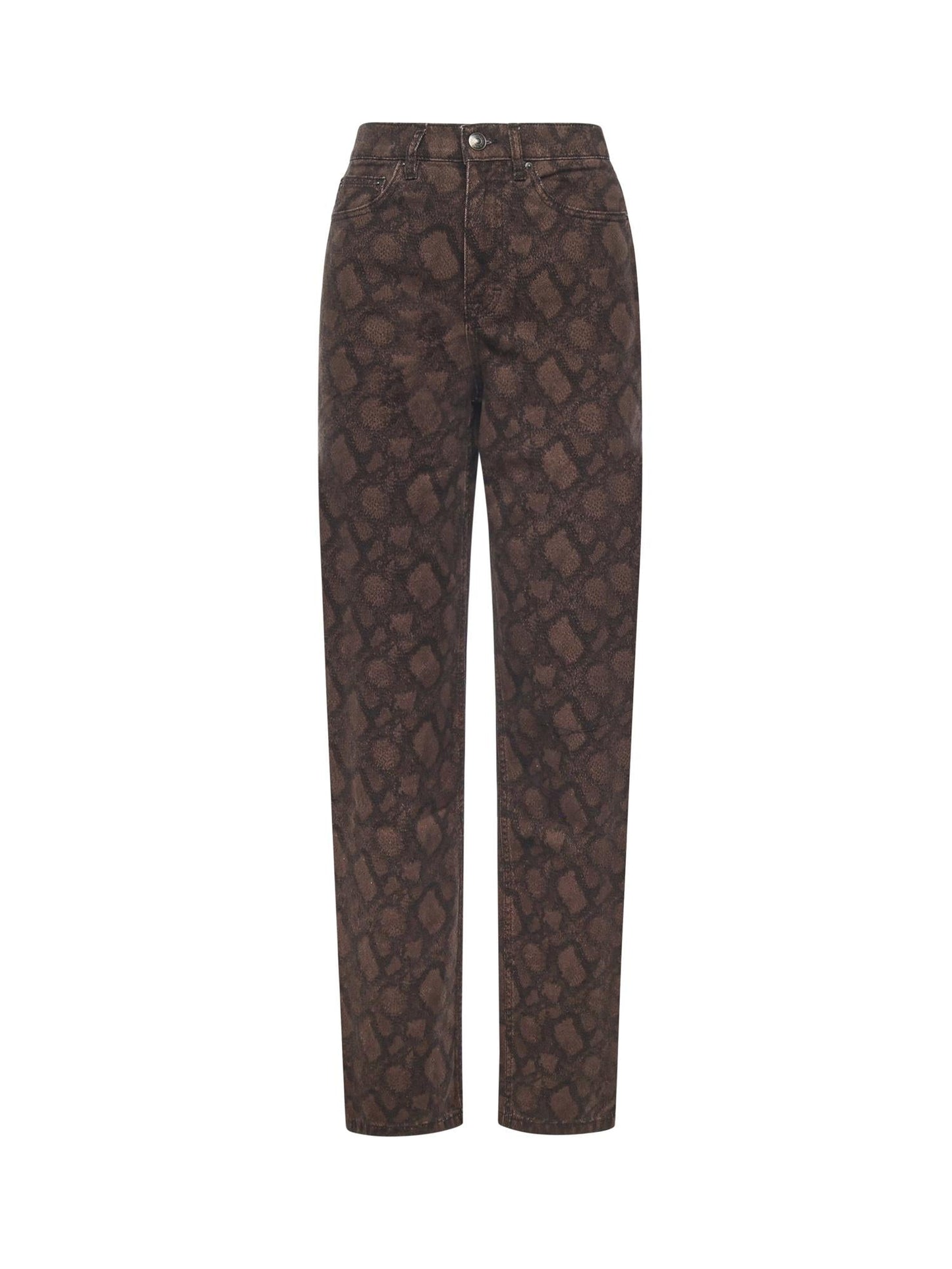 Jeans dritti con stampa all-over