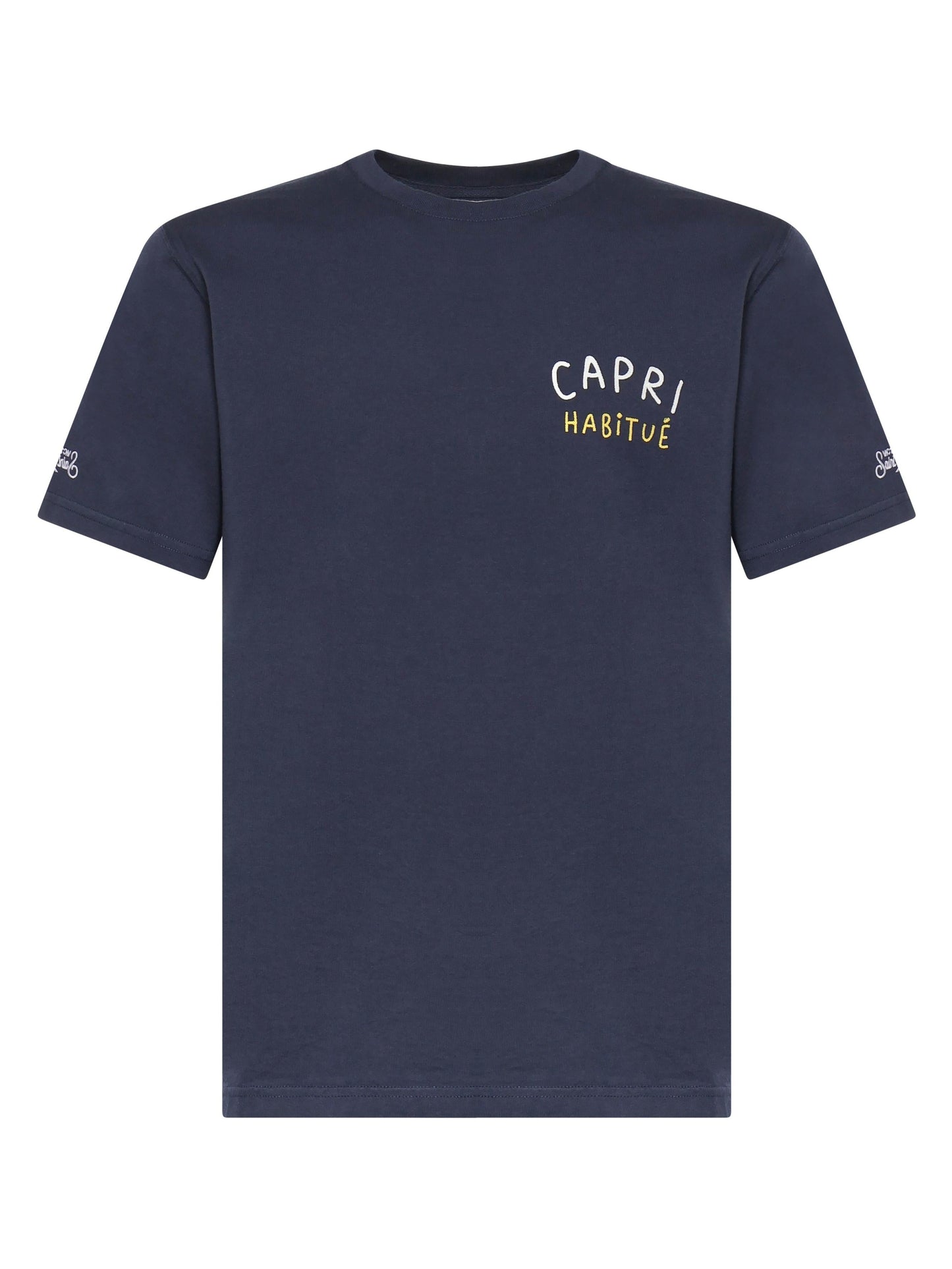 T-shirt con ricamo in cotone