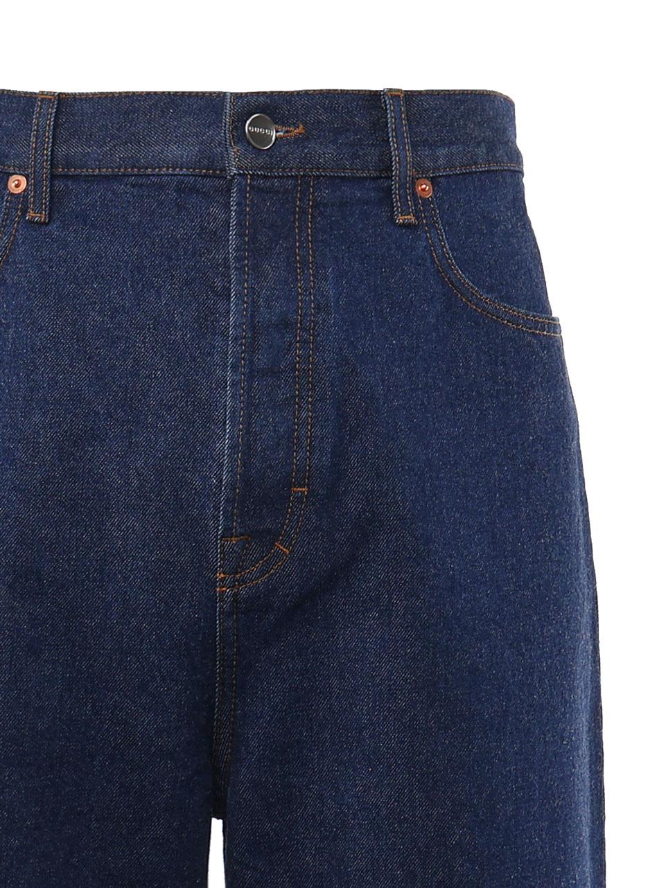 Jeans baggy in denim di cotone