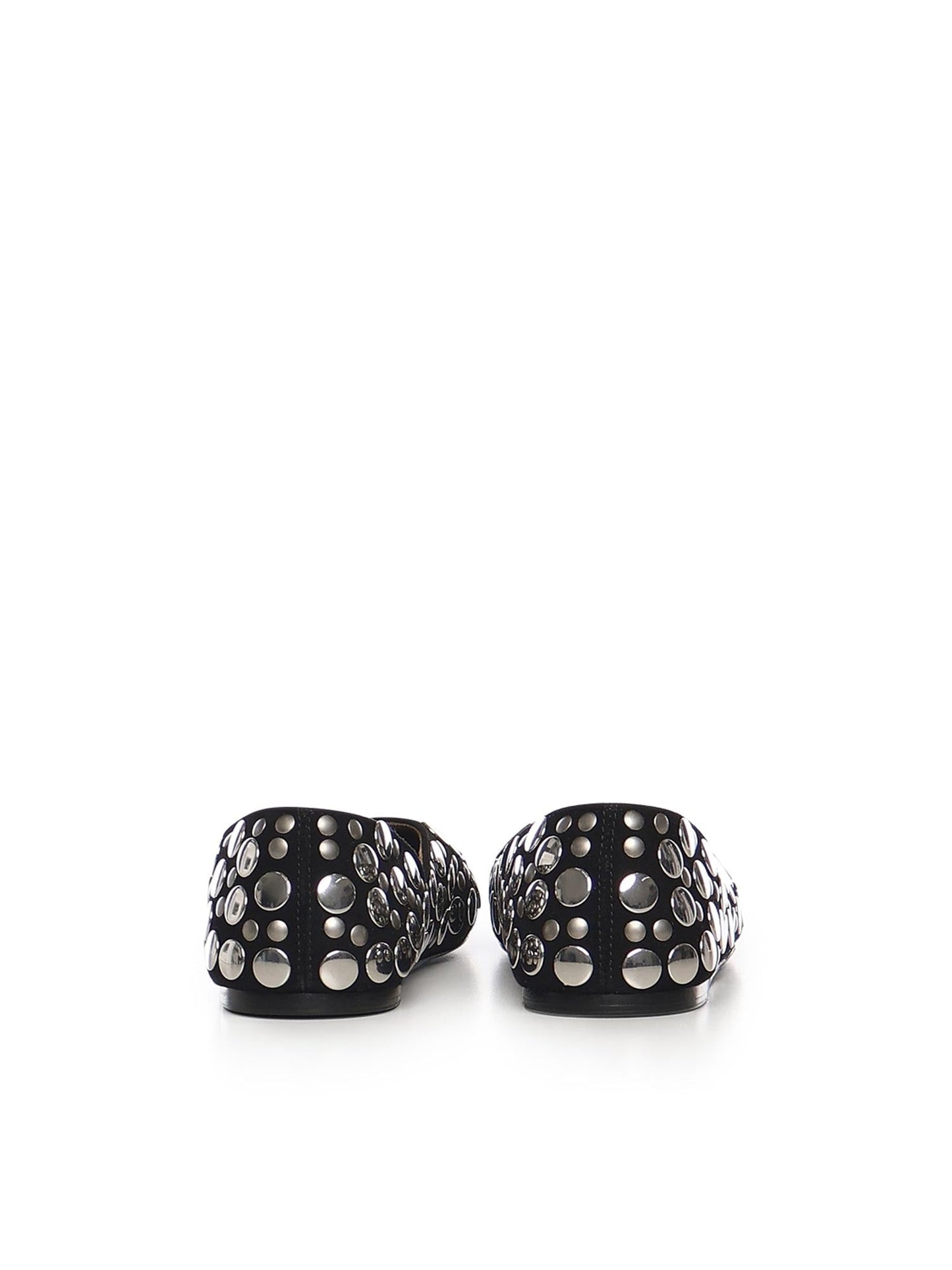 Ballerine Jane in pelle scamosciata con borchie