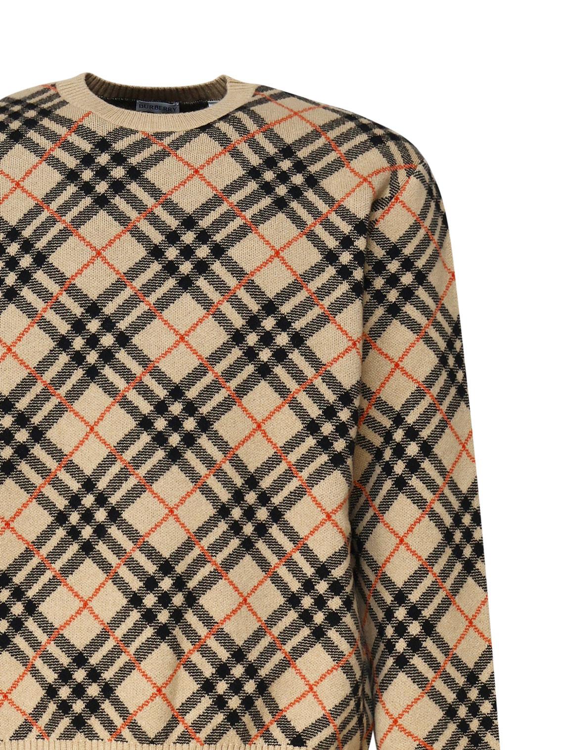 Maglioncino in cashmere check all-over