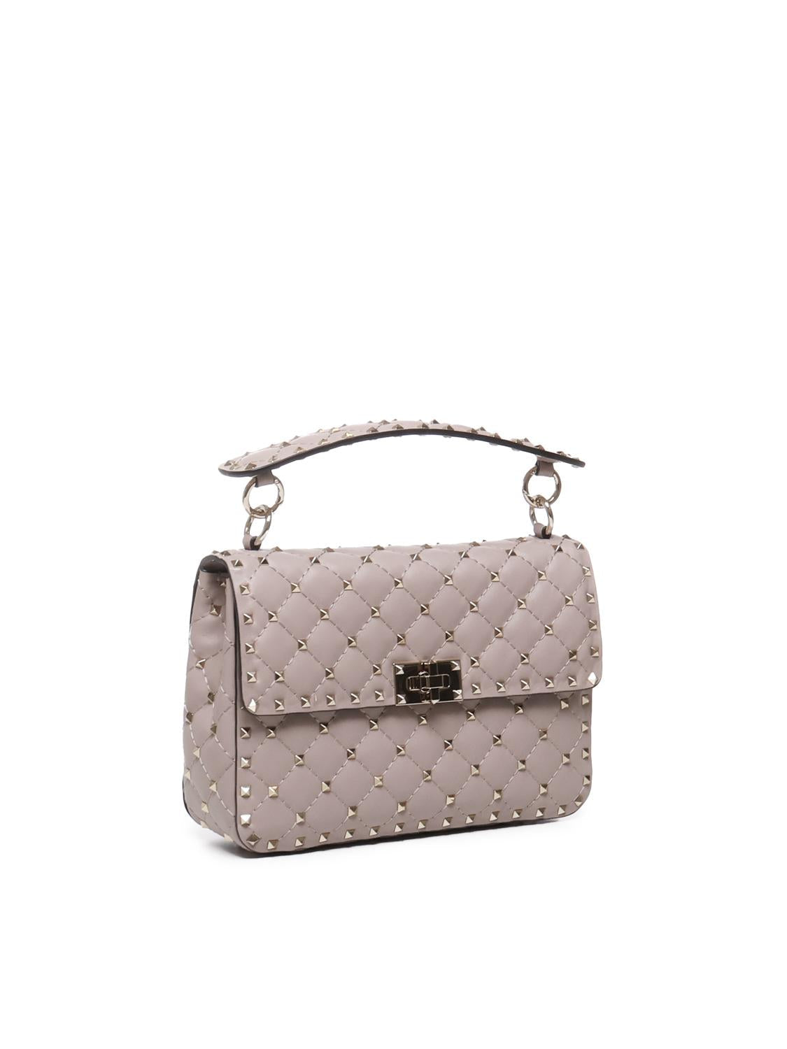 Borsa media con catena Rockstud Spike