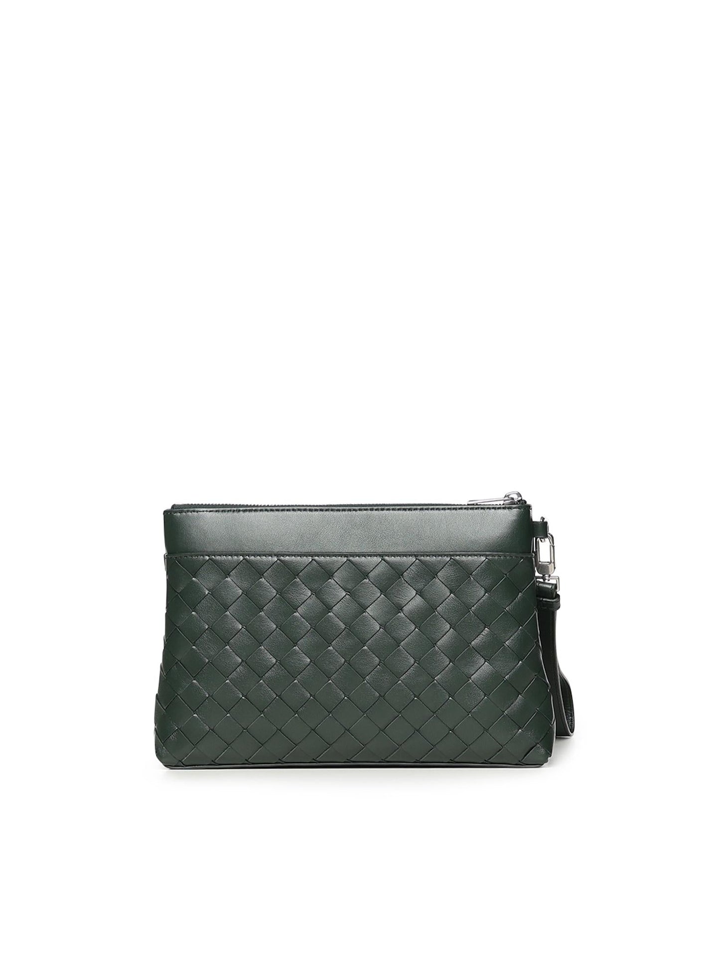 Pochette Intrecciato Prism in pelle