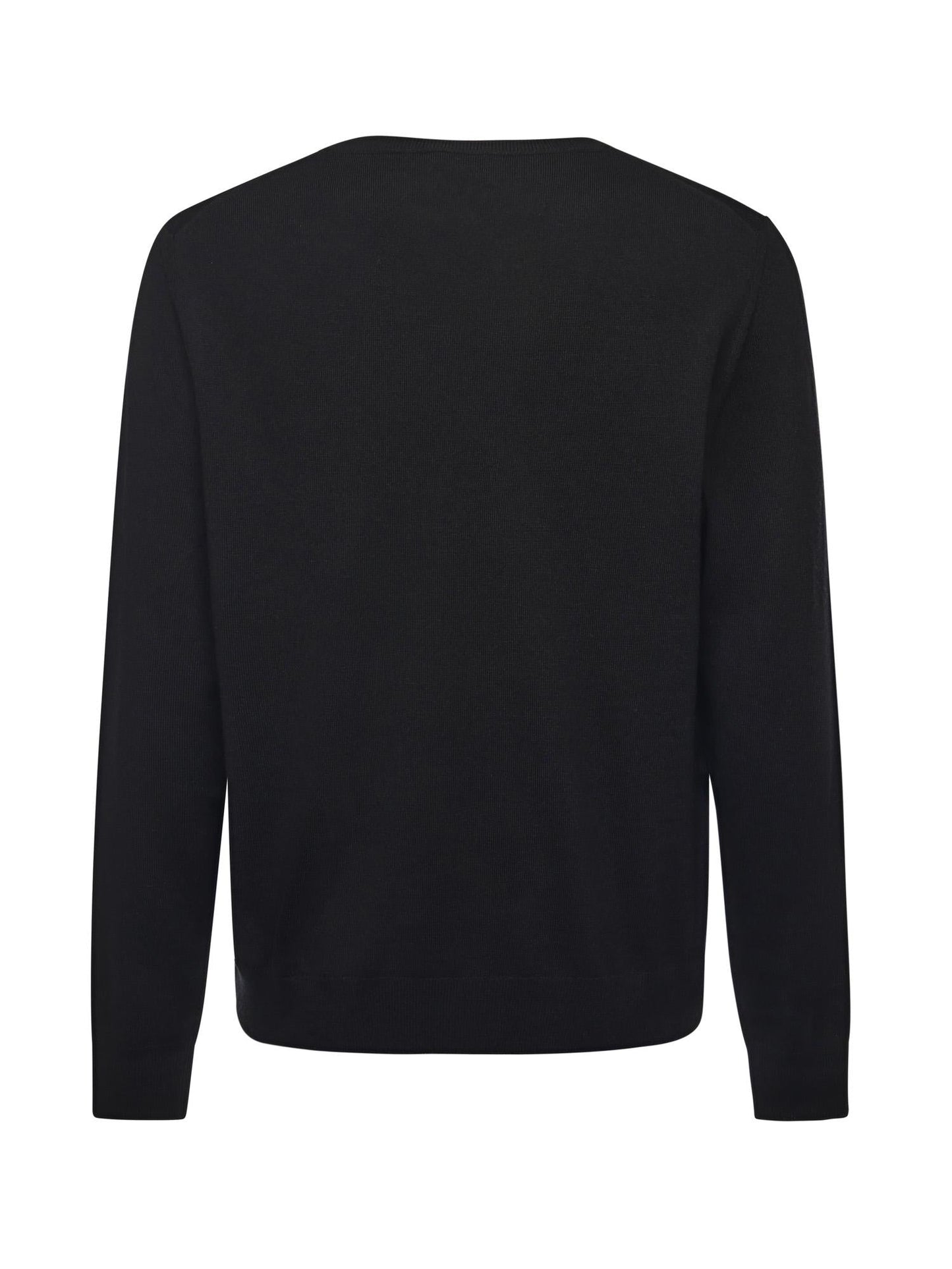 Maglione in lana con monogram ricamato