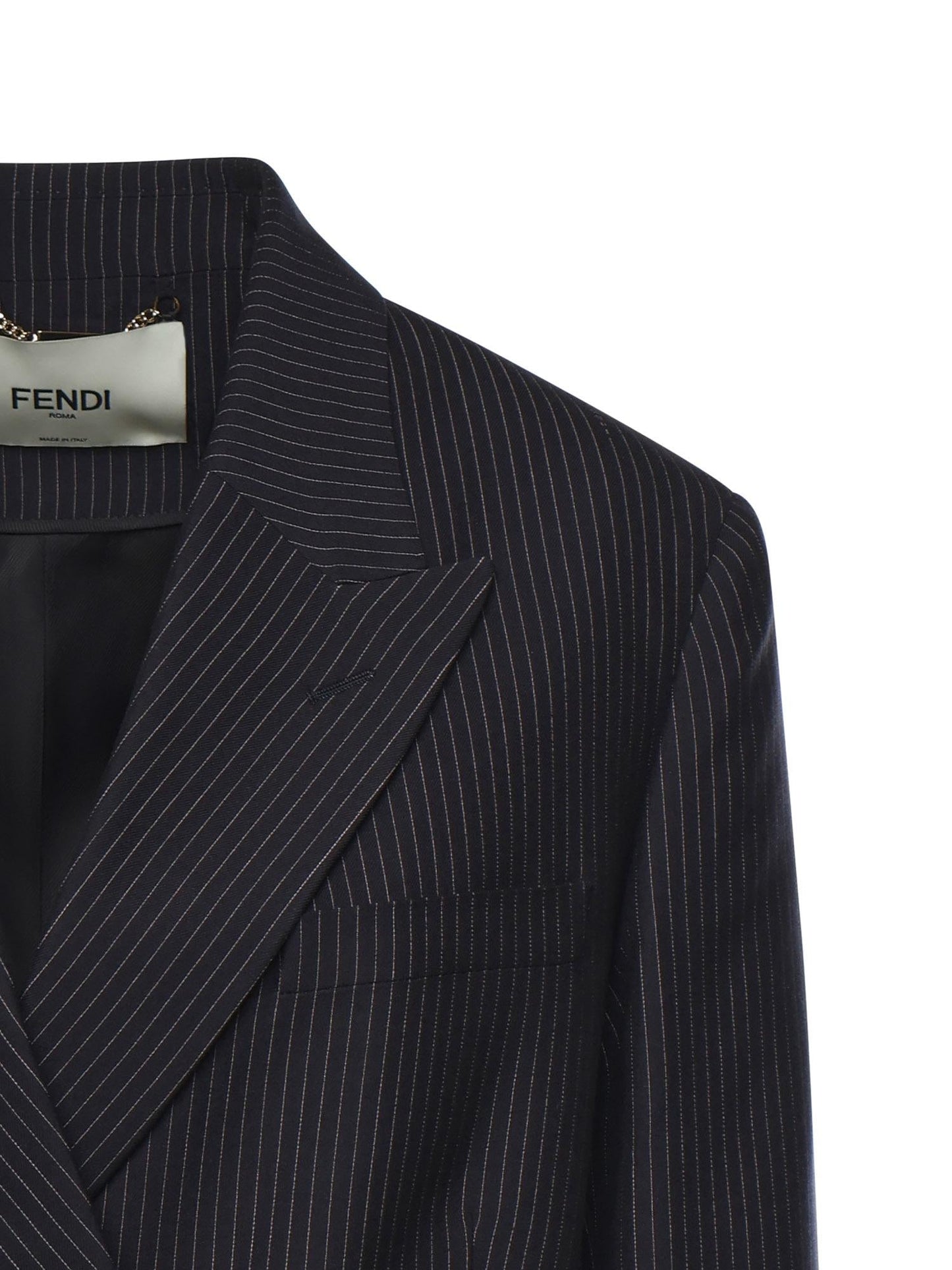 Blazer in lana gessata