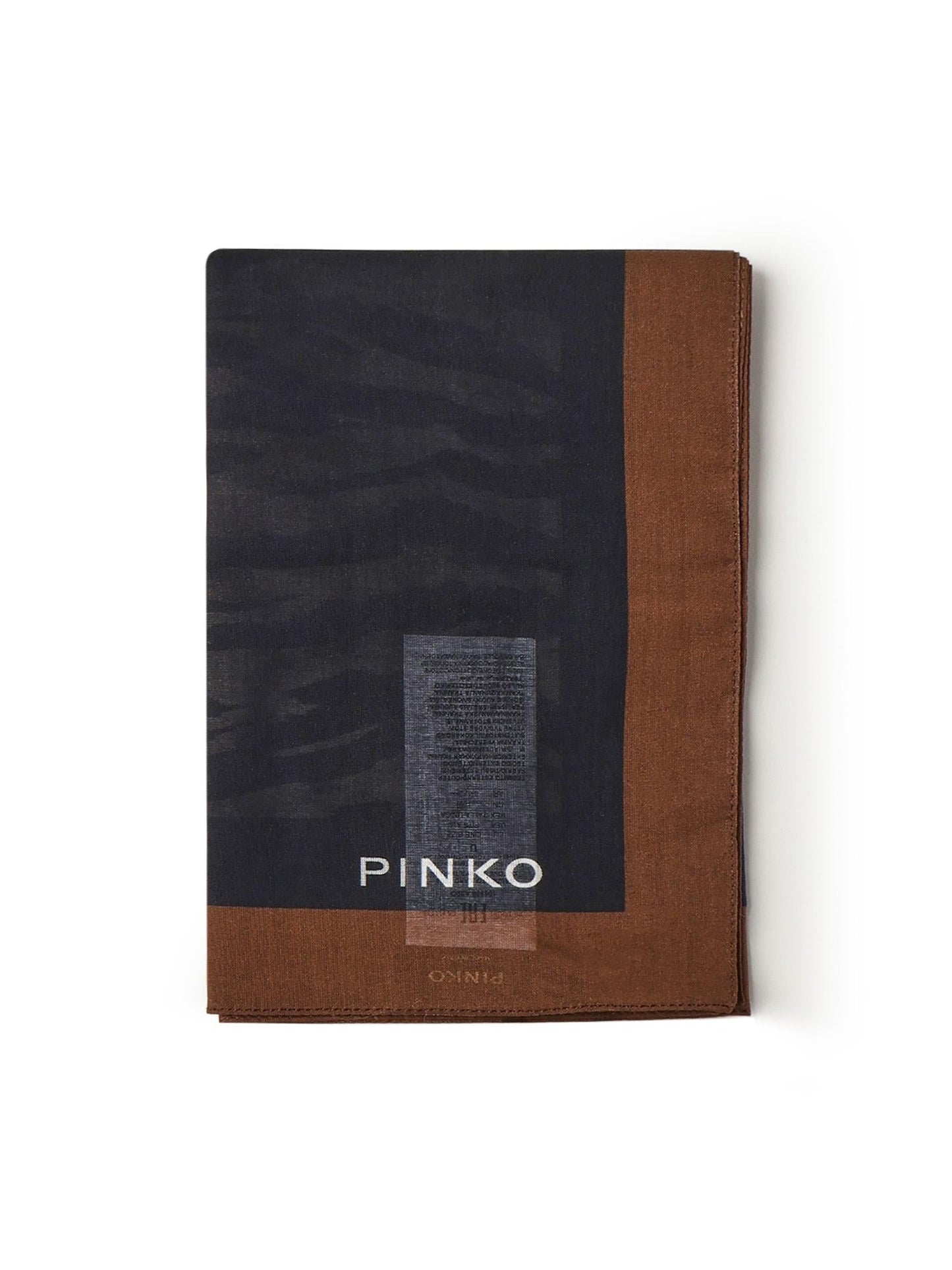 Foulard in cotone con logo