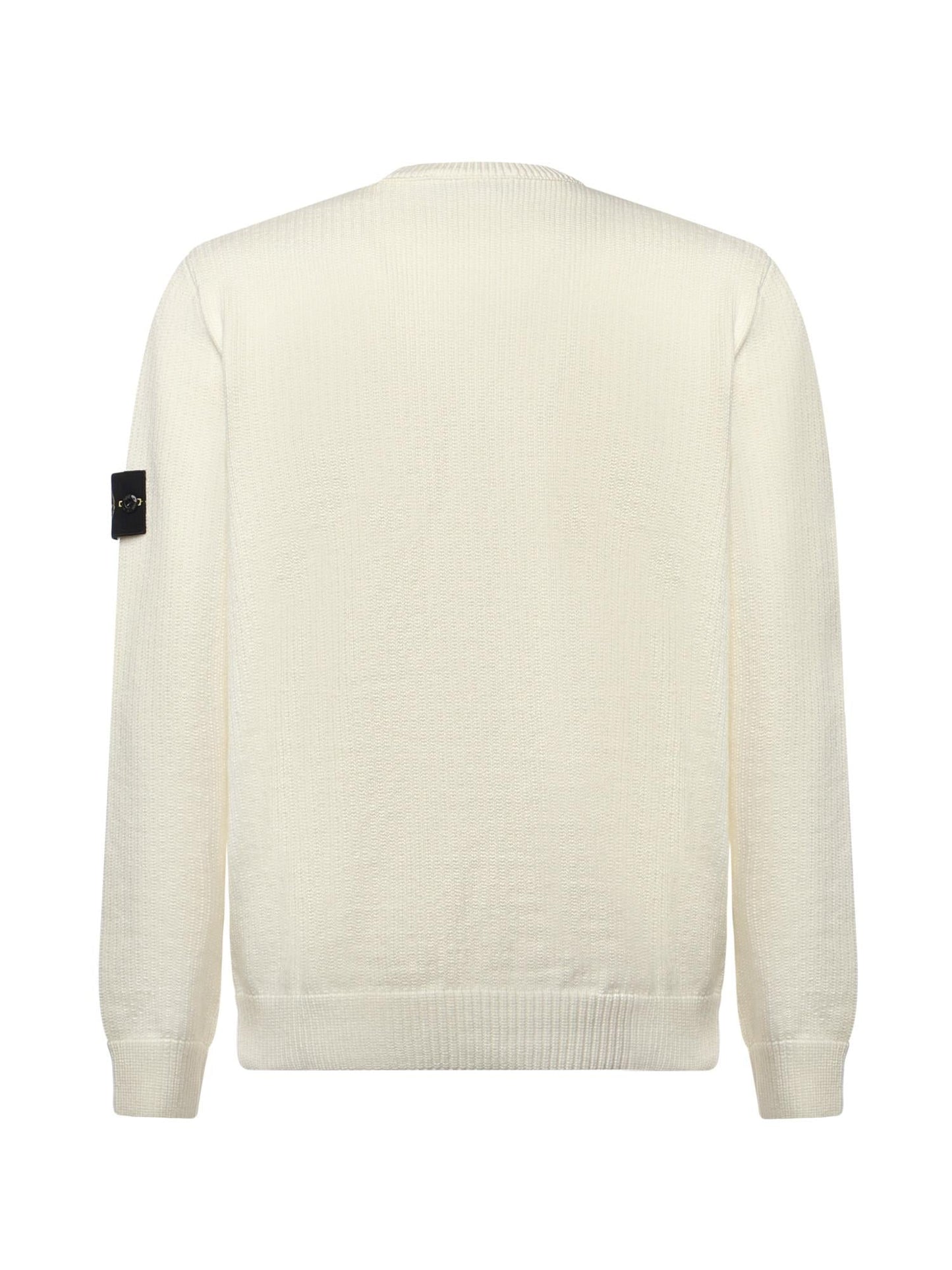 Maglione con bordi a costine