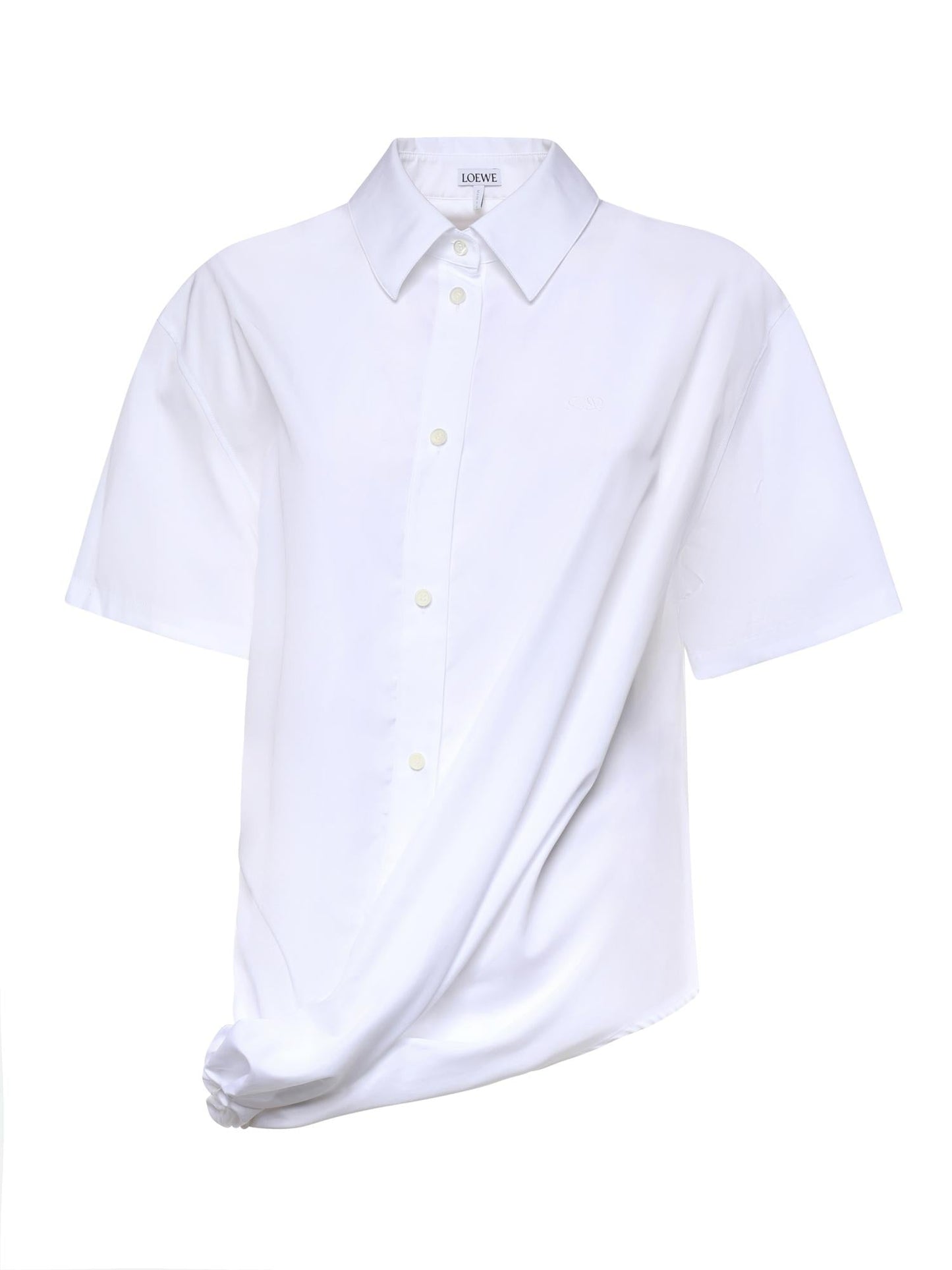 Camicia in cotone con logo