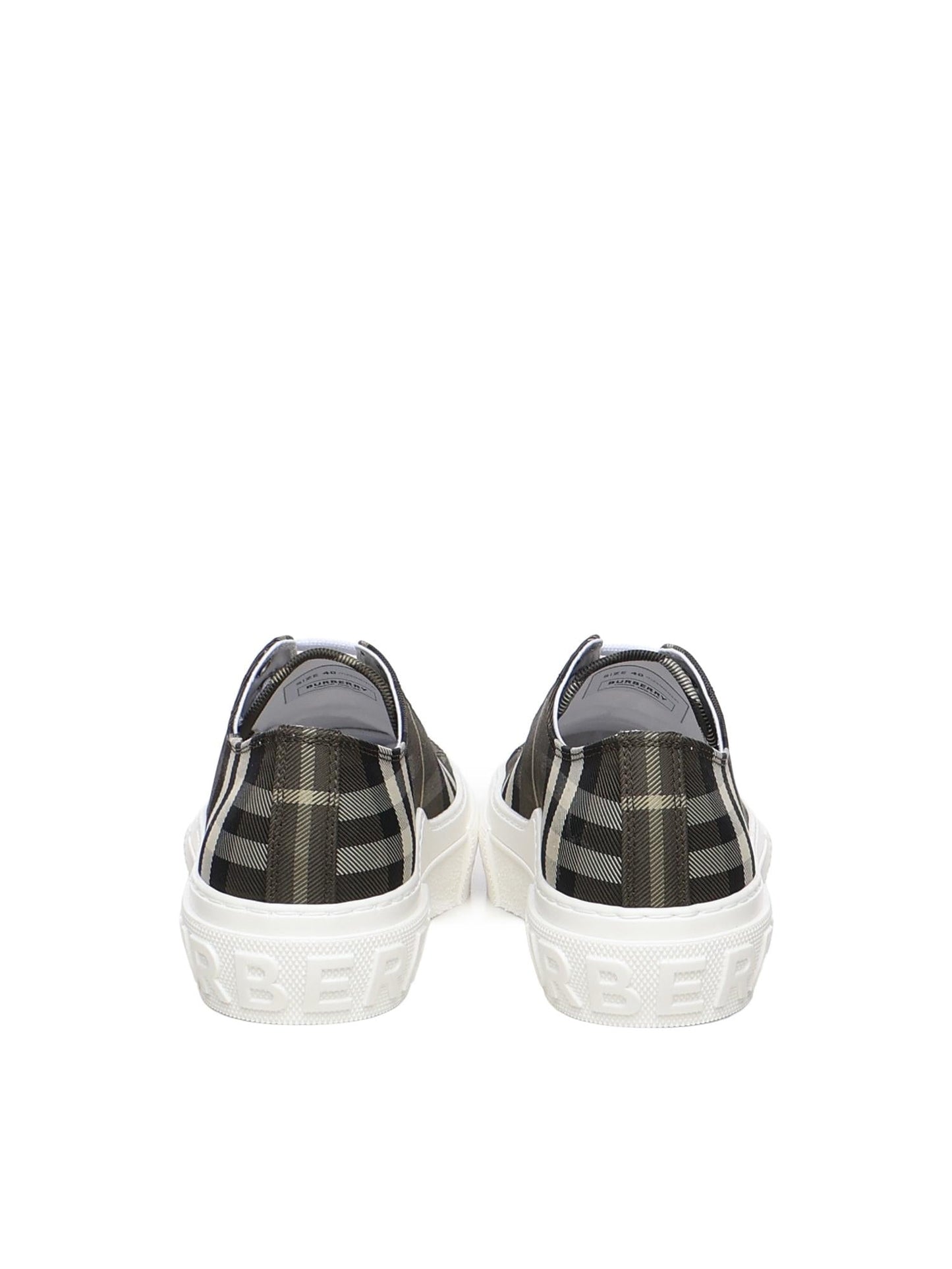 Sneaker in misto nylon Check