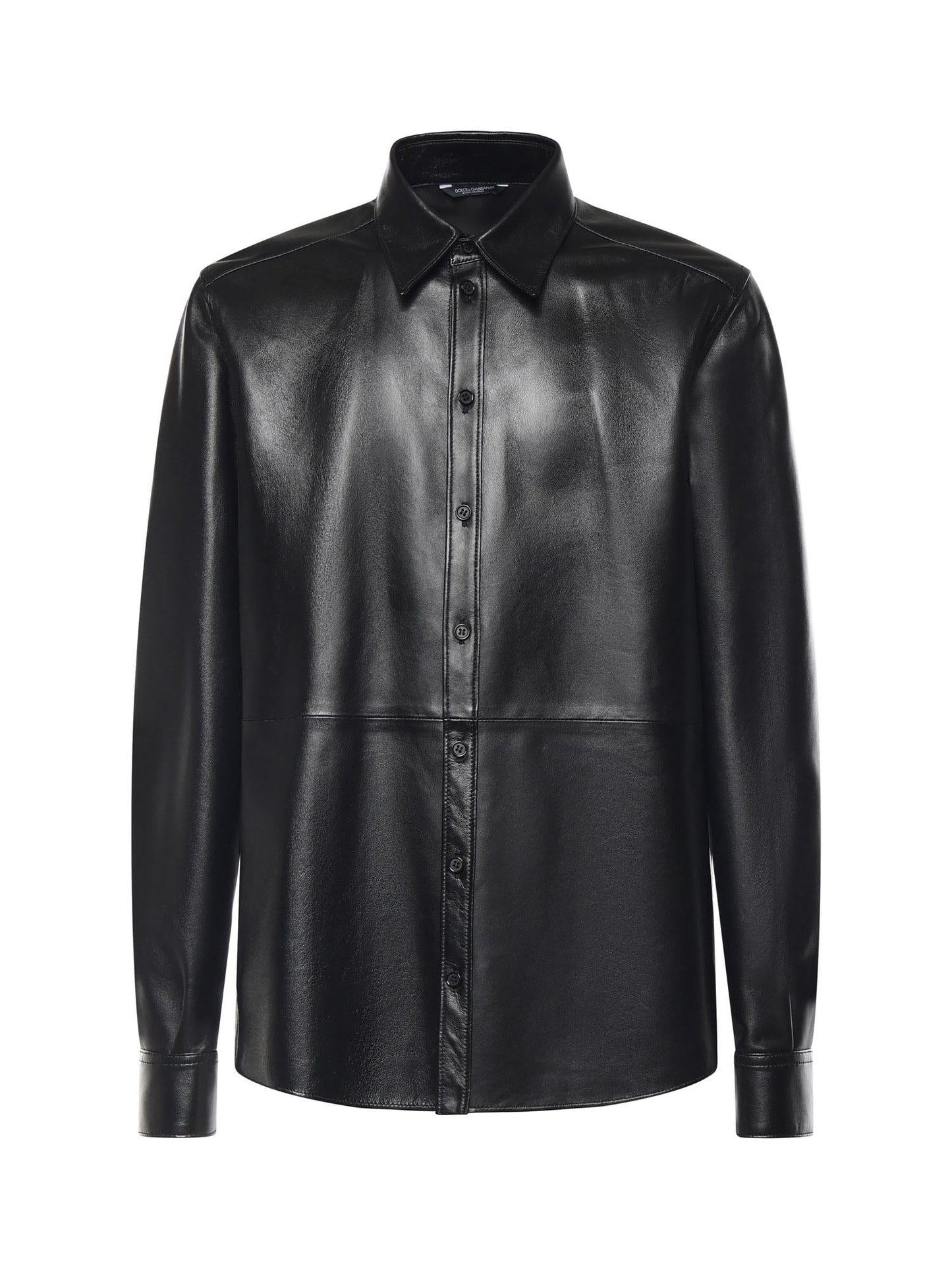 Overshirt in pelle