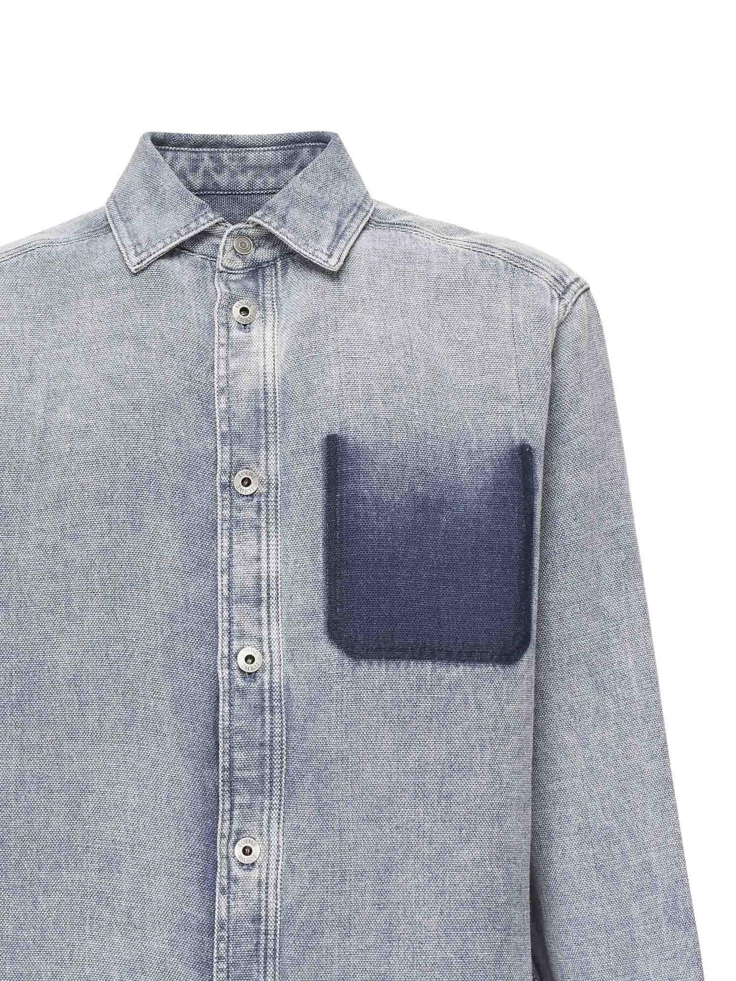 Camicia in cotone e lino