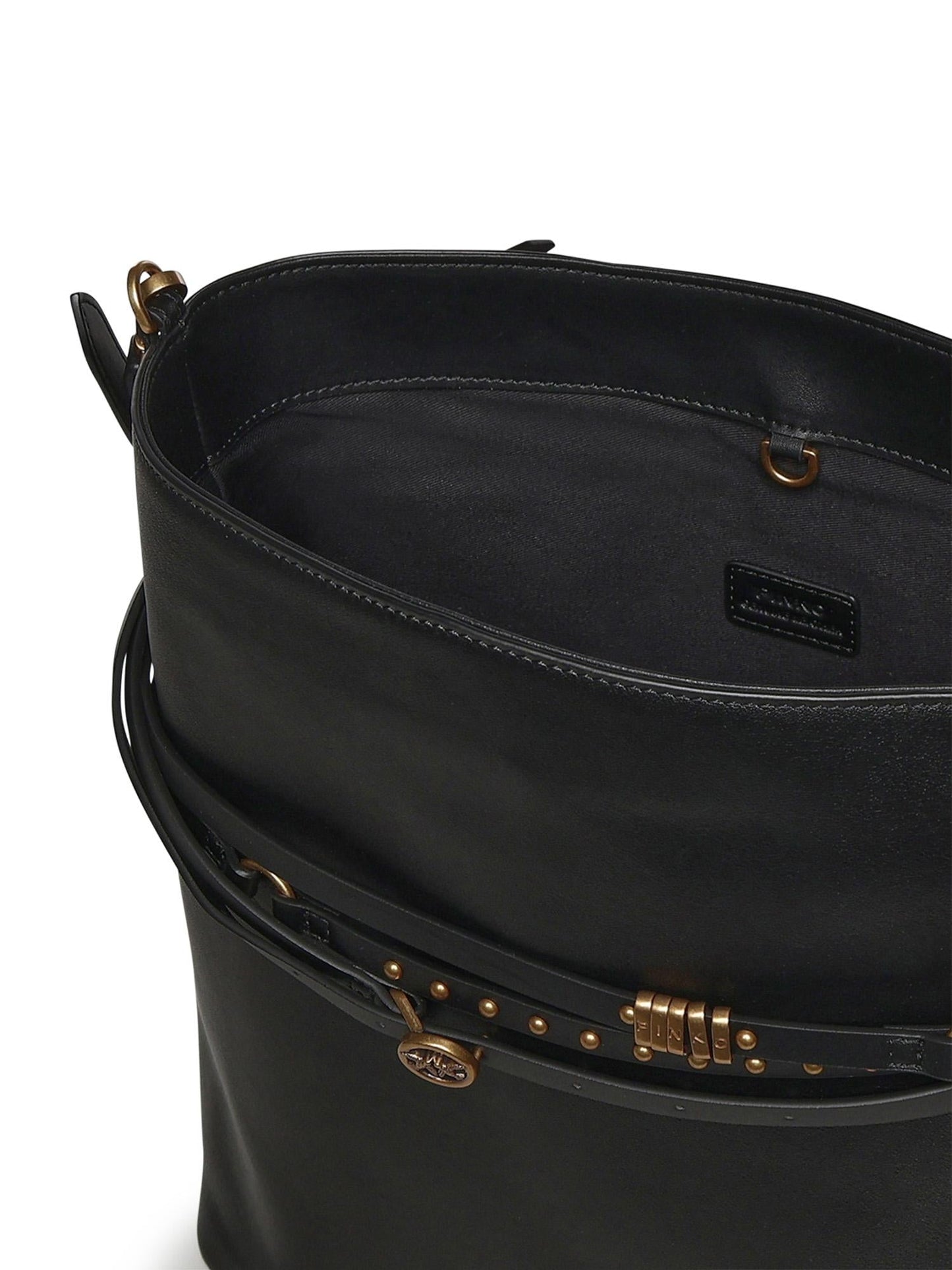 Borsa a spalla media Bucket Belt Bag in pelle