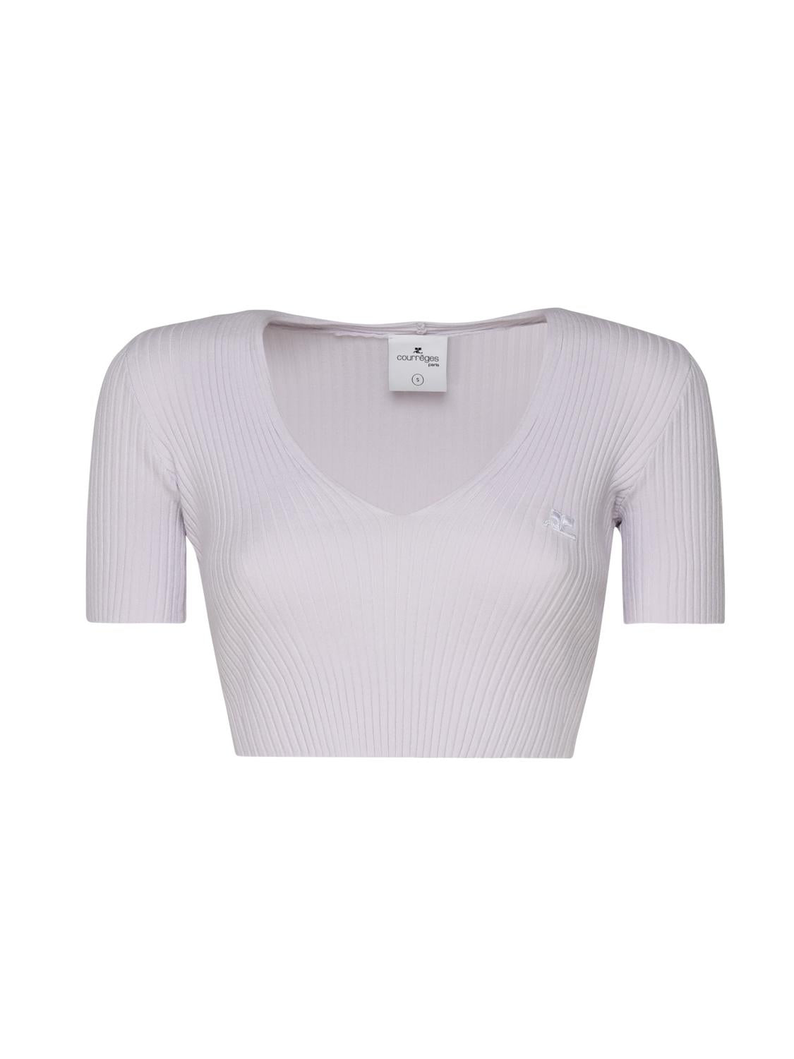 Crop top in cotone