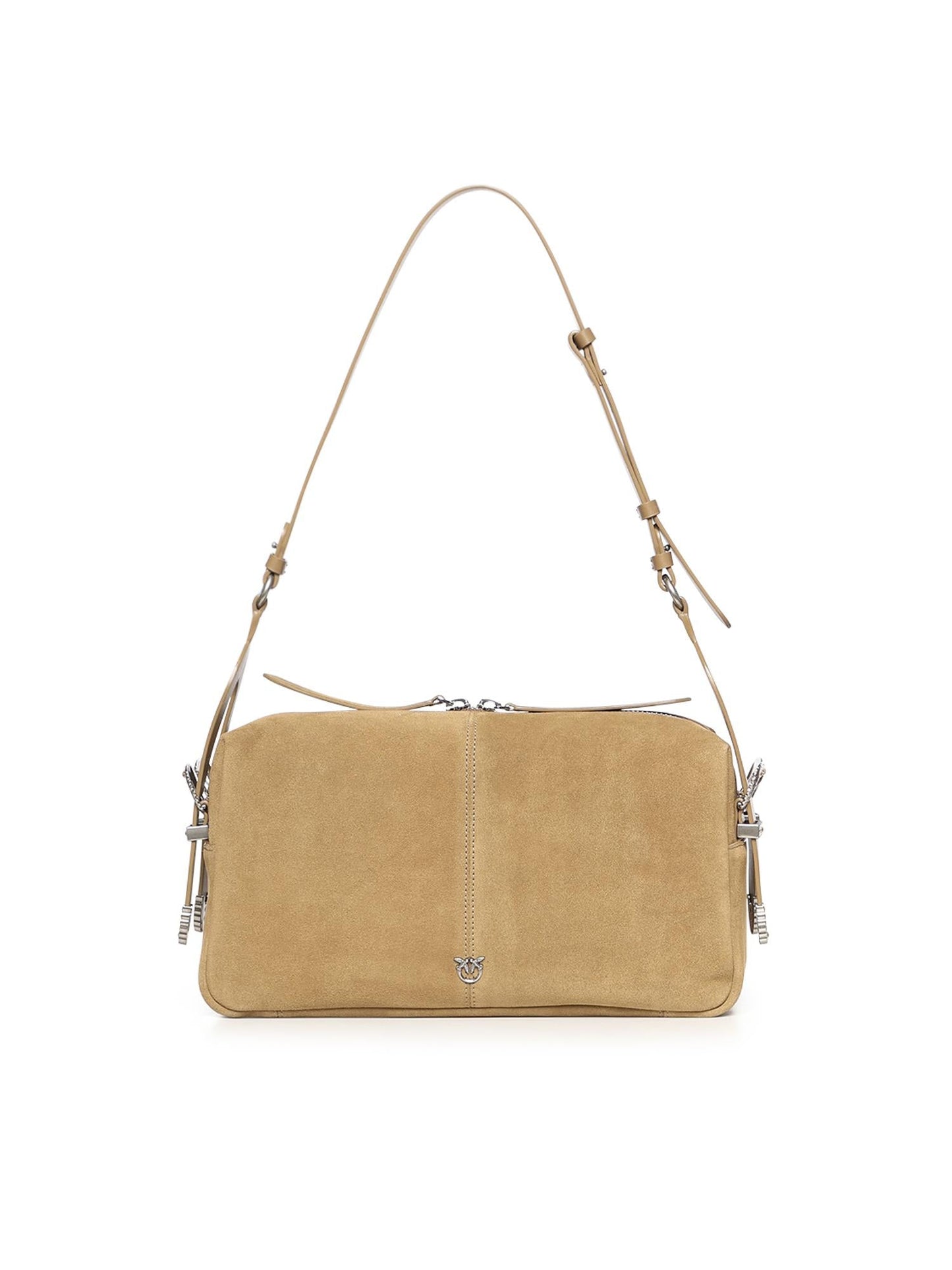 Borsa a spalla media Keeper Bag in suede