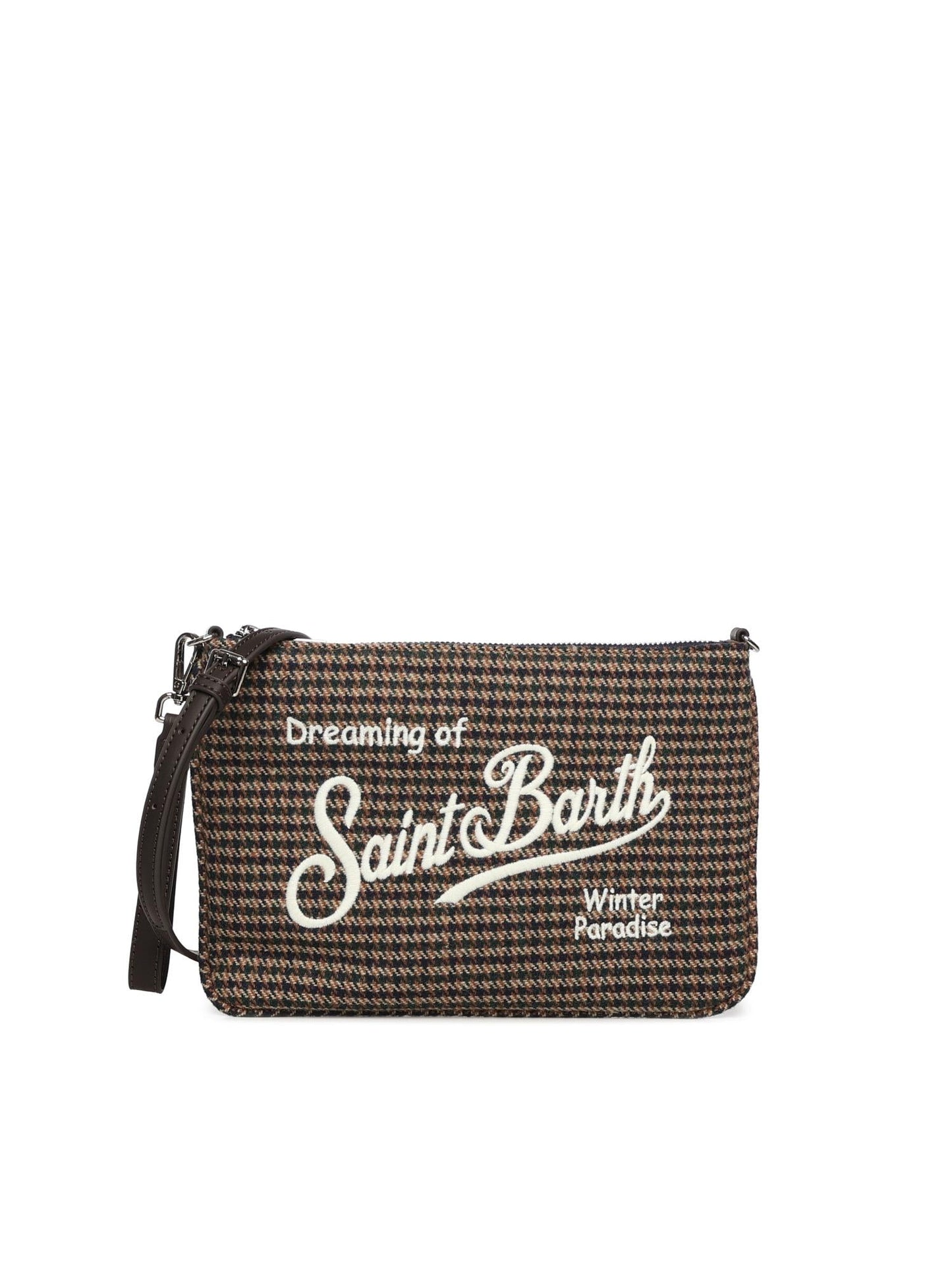 Pochette Parisienne wool con logo