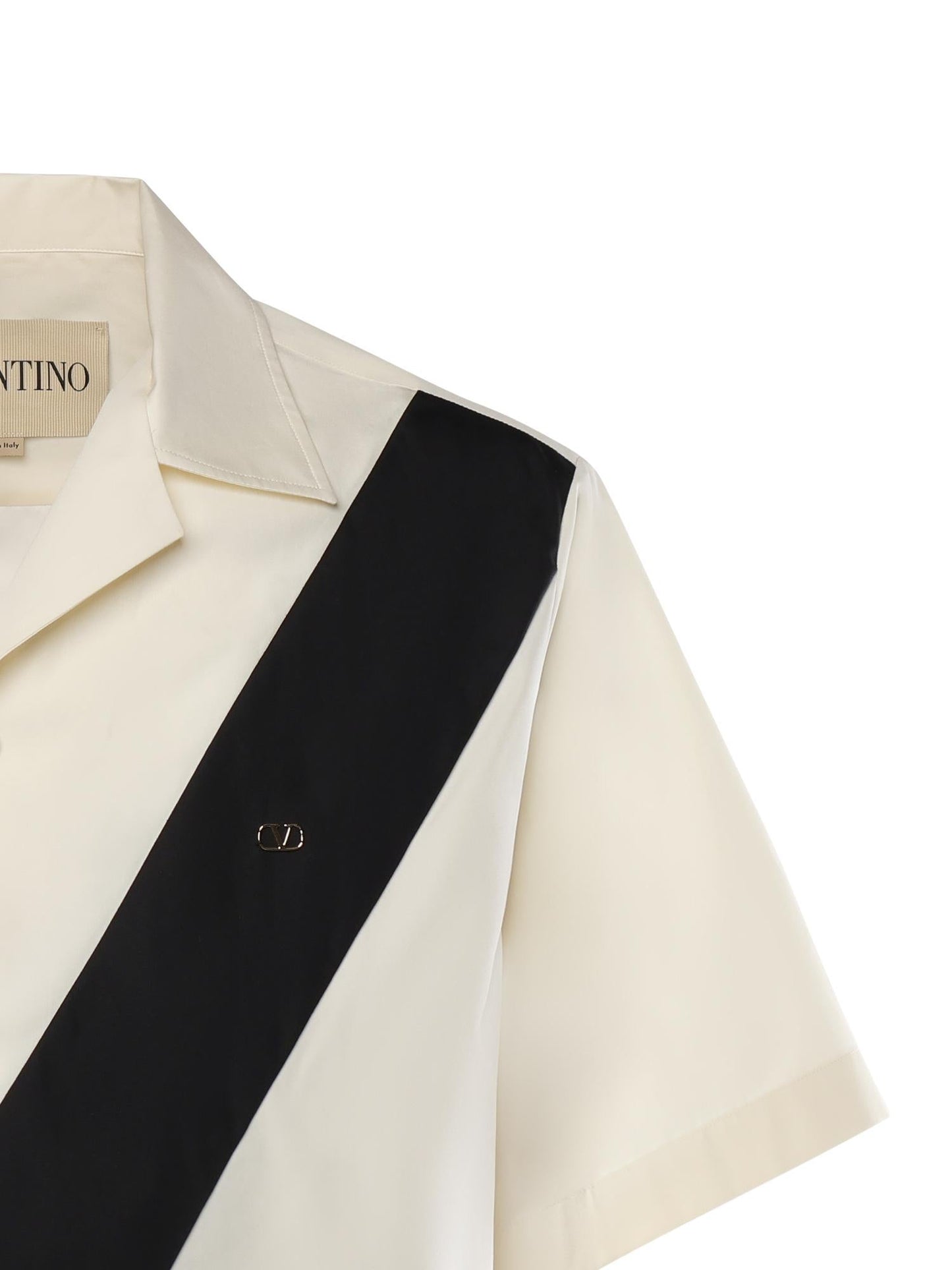 Camicia bowling in popeline di cotone