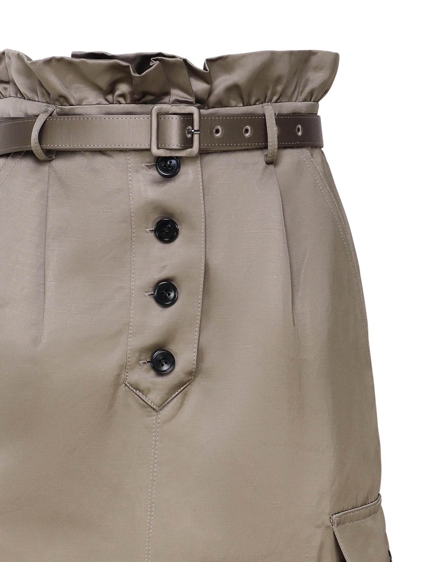 Gonna cargo in satin