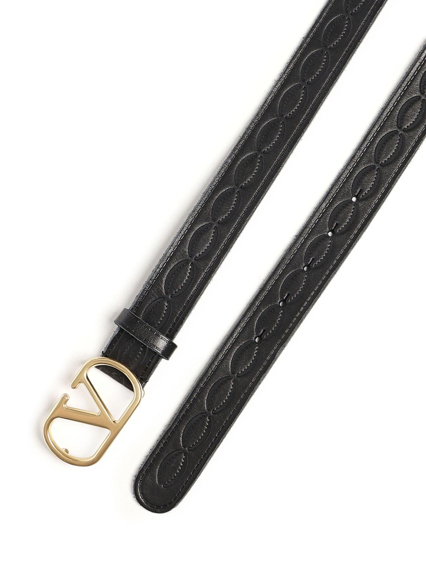 Cintura Vlogo Singature in pelle