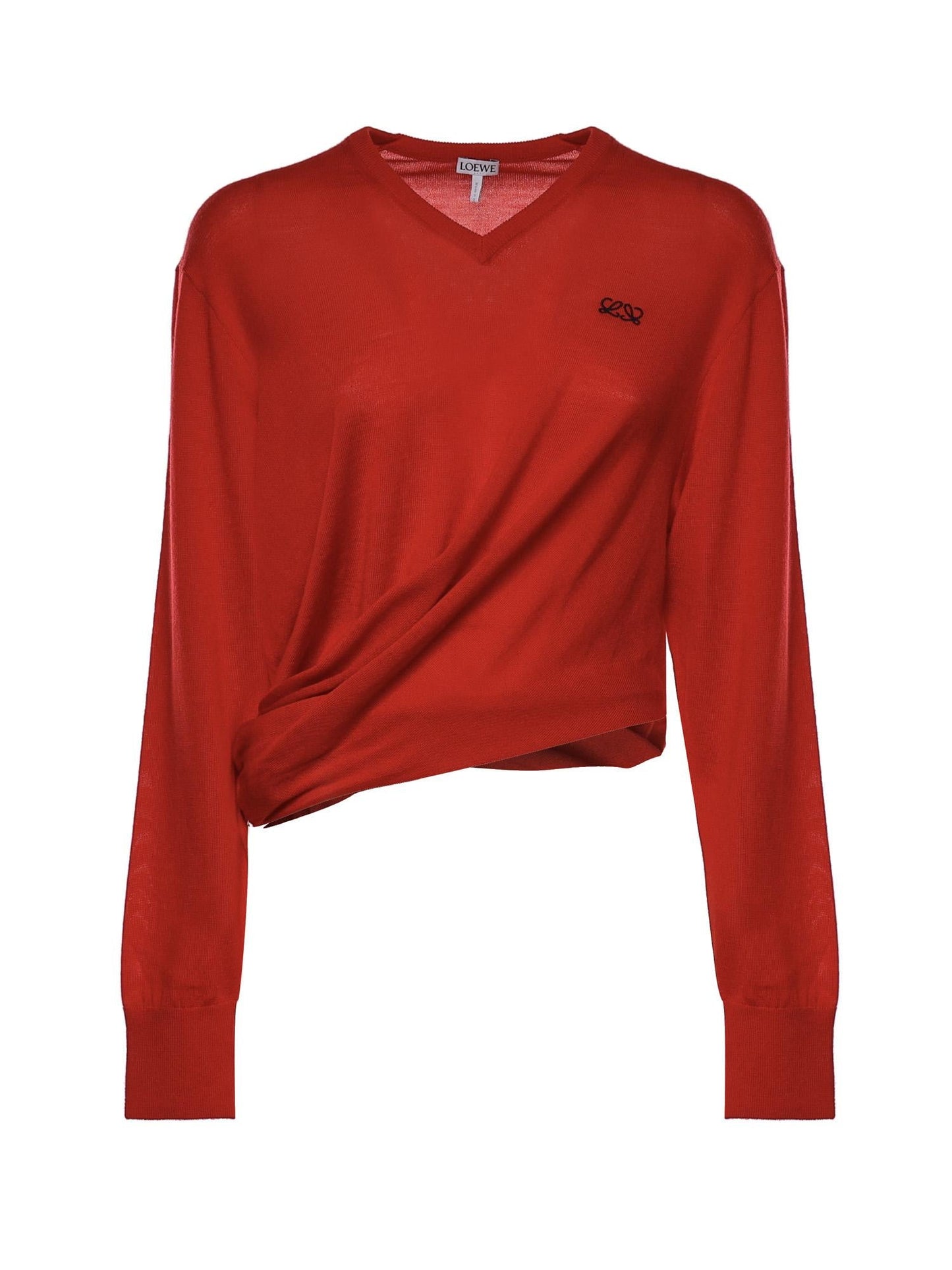 Maglione in lana con logo