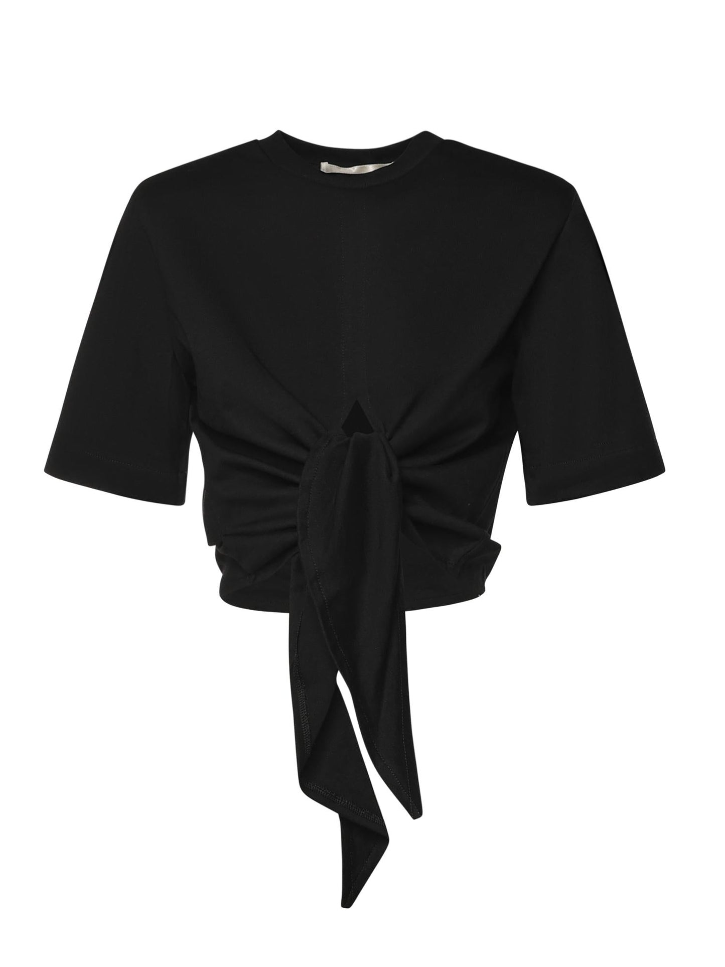 T-shirt cropped in cotone