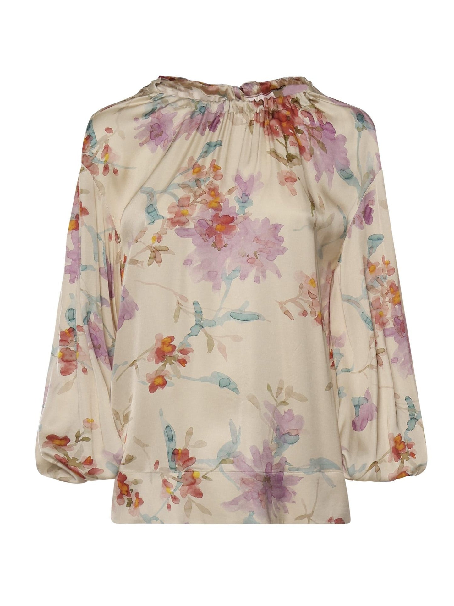 Blusa con stampa floreale