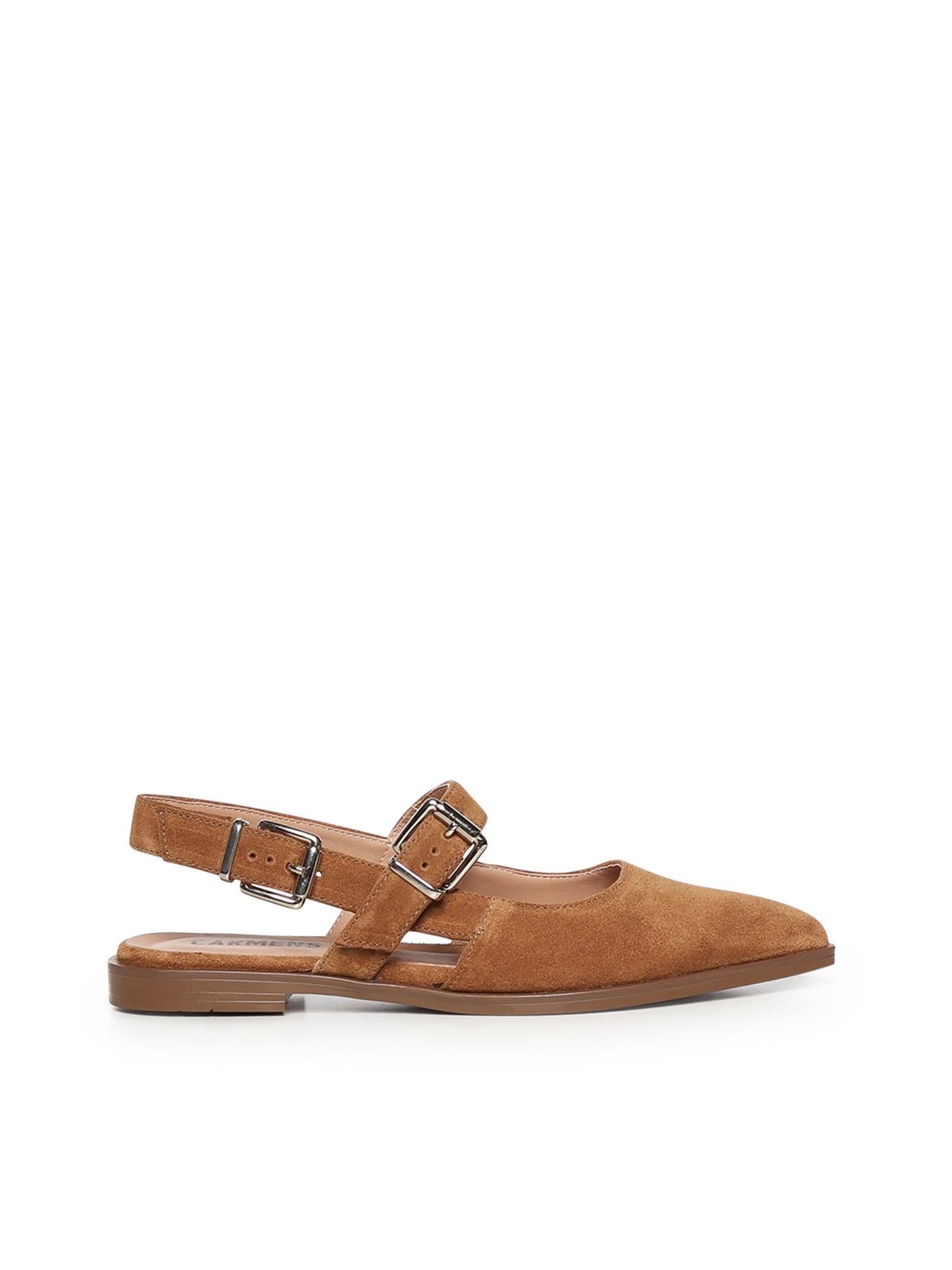 Ballerine Sway Buckle in suede