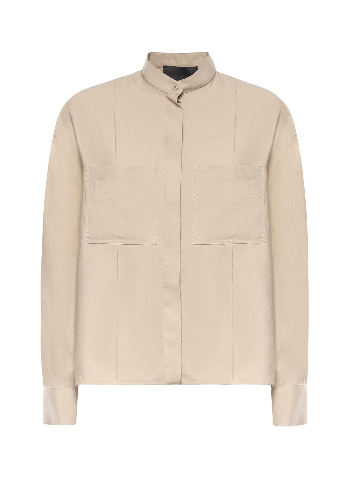 Camicia in gabardina di viscosa