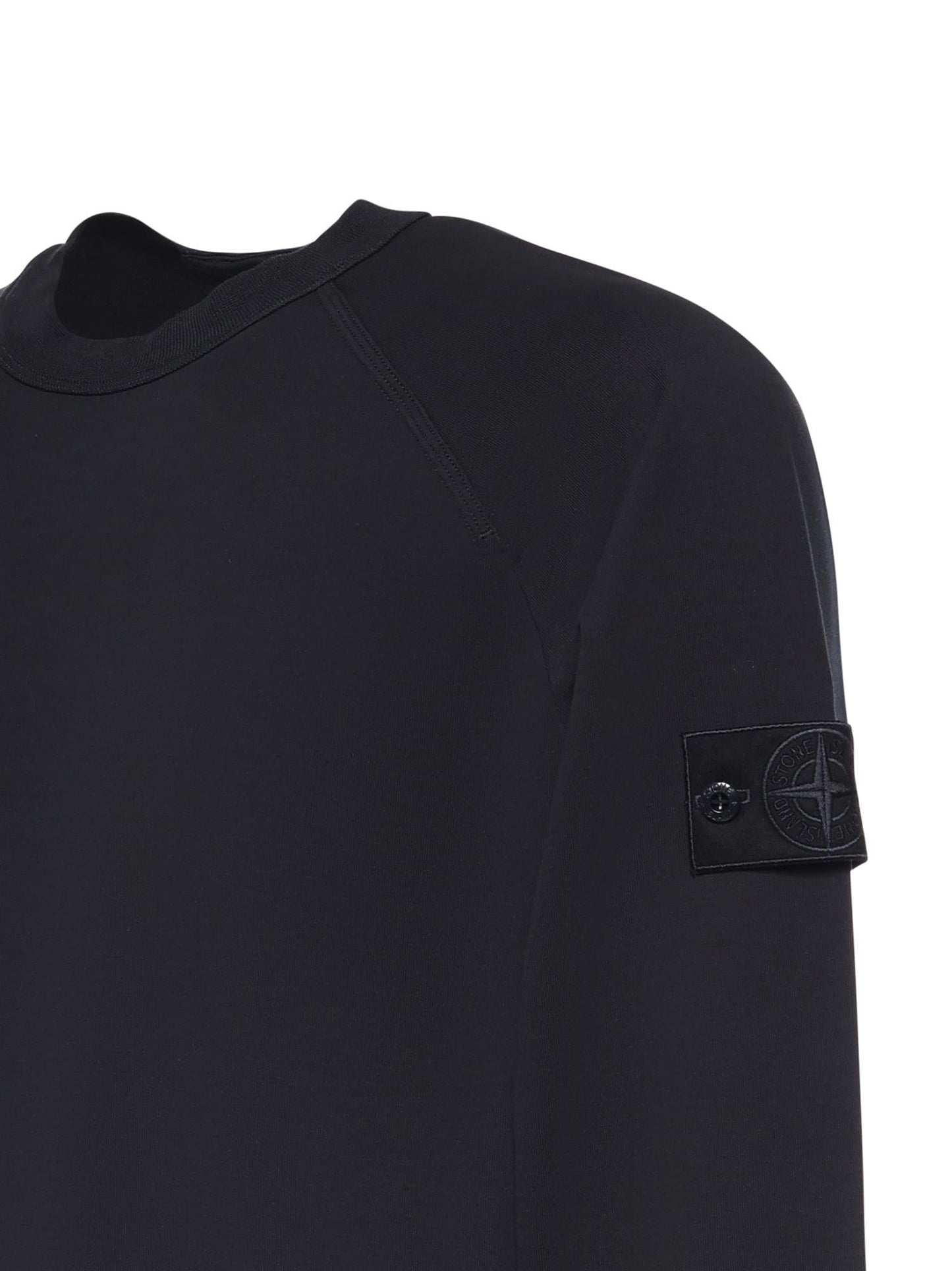 Felpa in cotone stretch con logo
