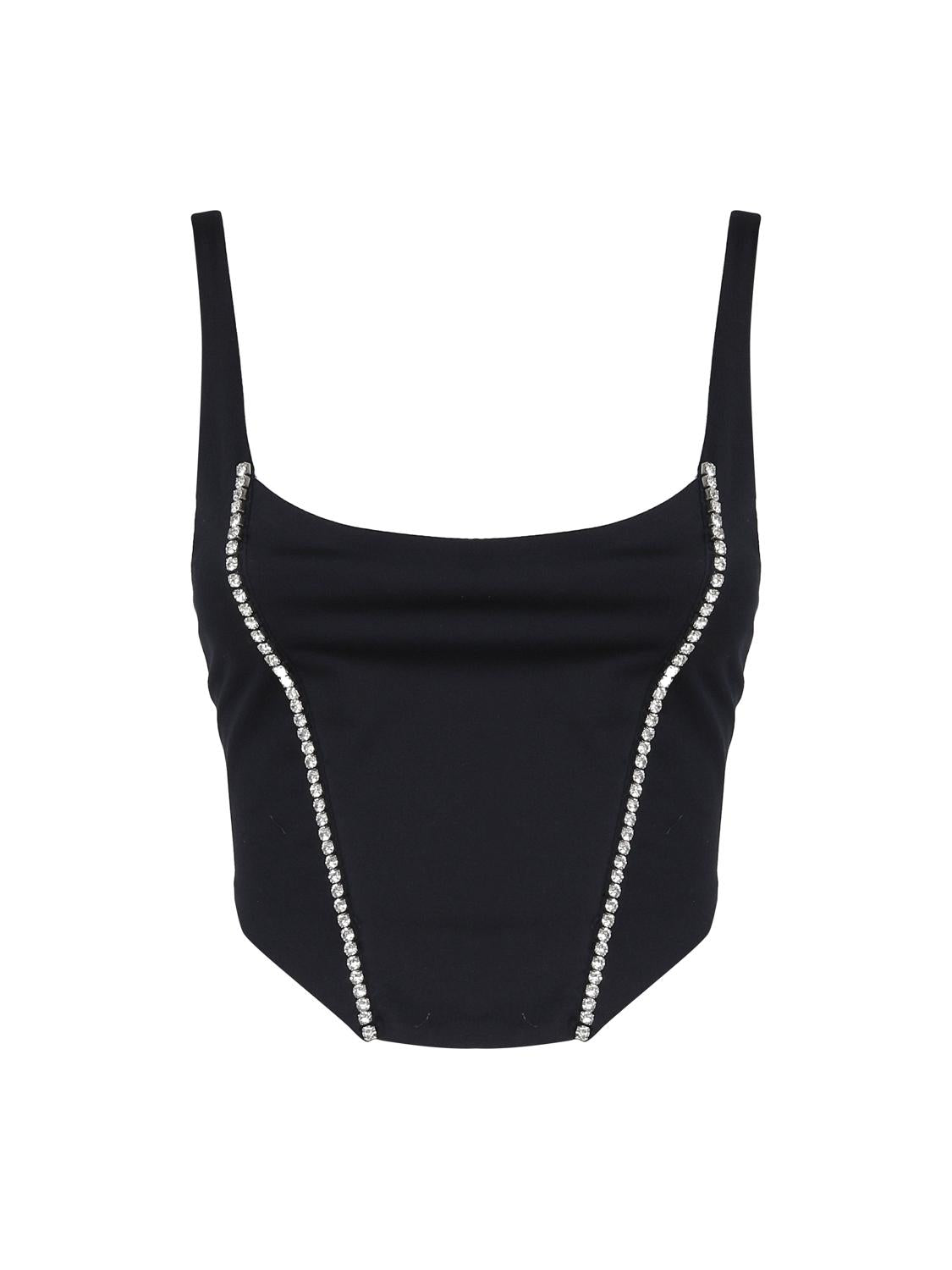 Top Corset con scollo tondo