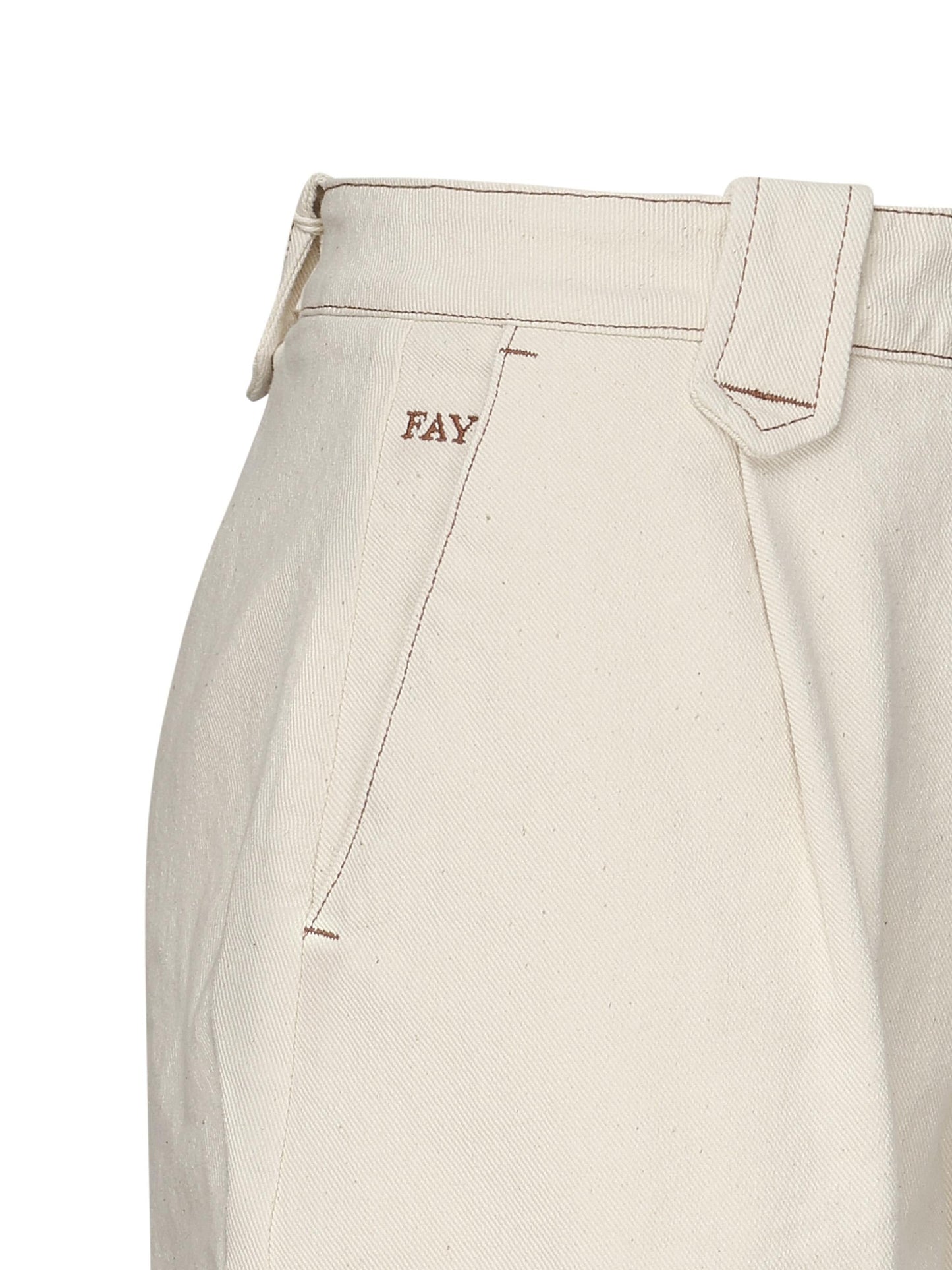 Shorts in cotone con risvolto