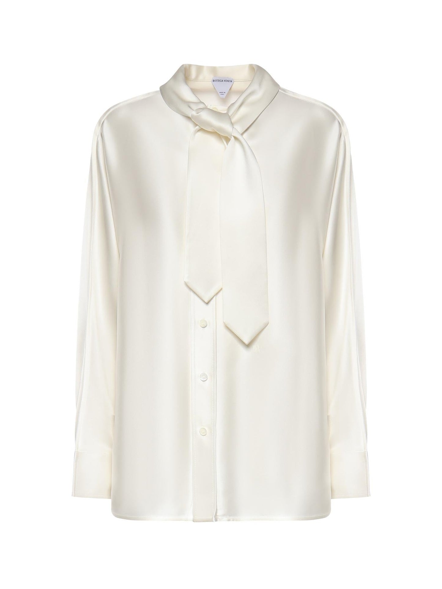 Camicia in satin di seta fluida