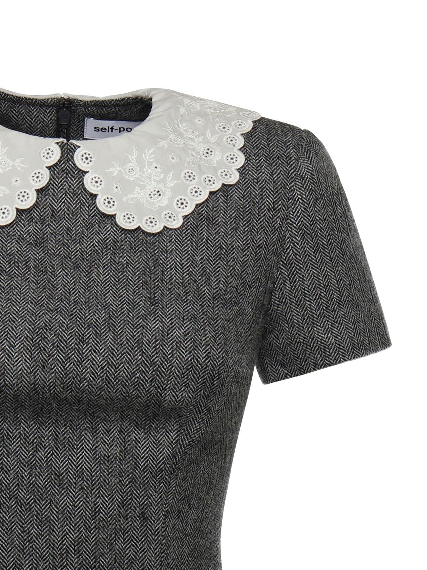 Mini abito in maglia di lana
