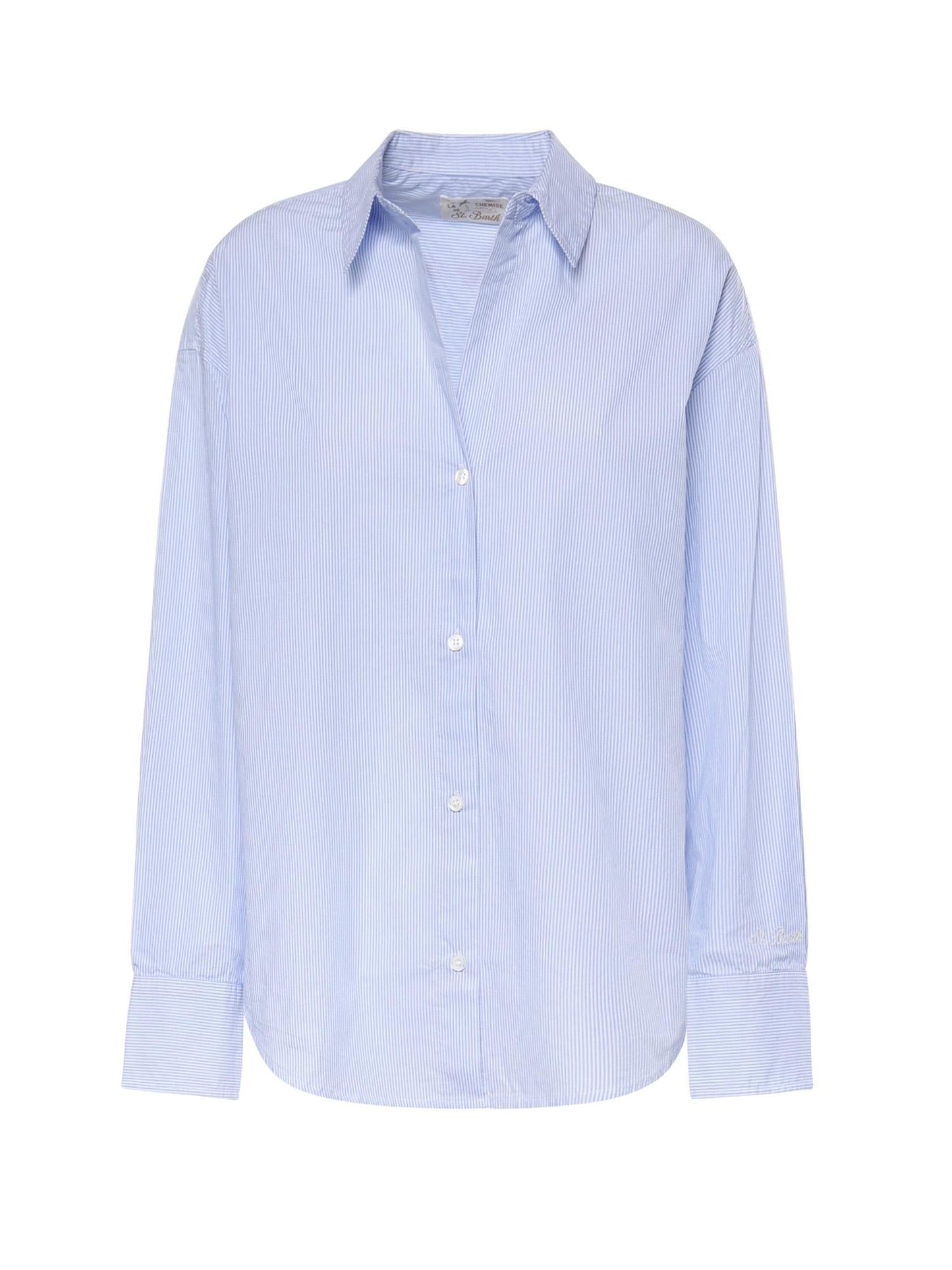 Camicia in cotone a righe