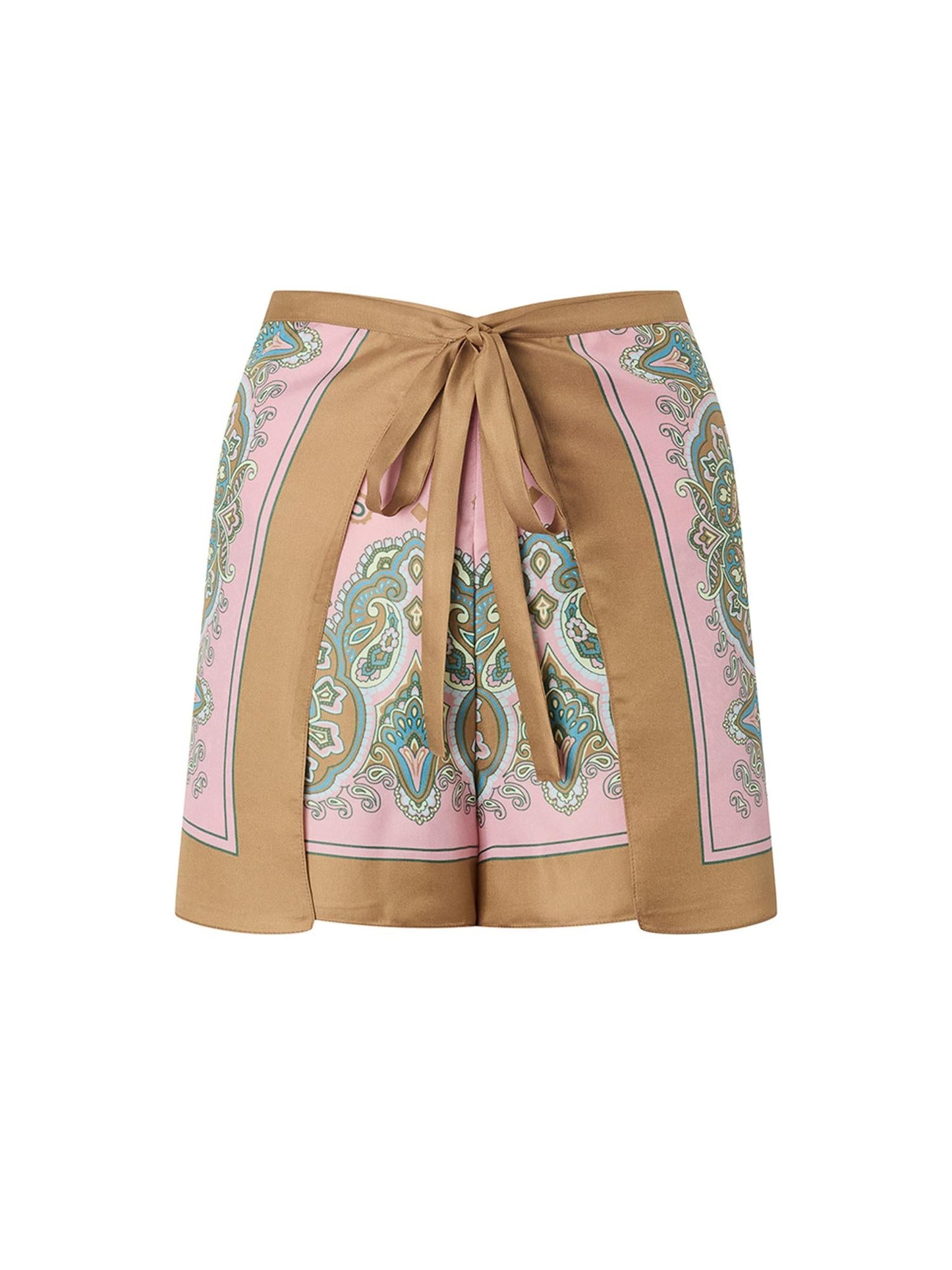 Short pantapareo con stampa paisley