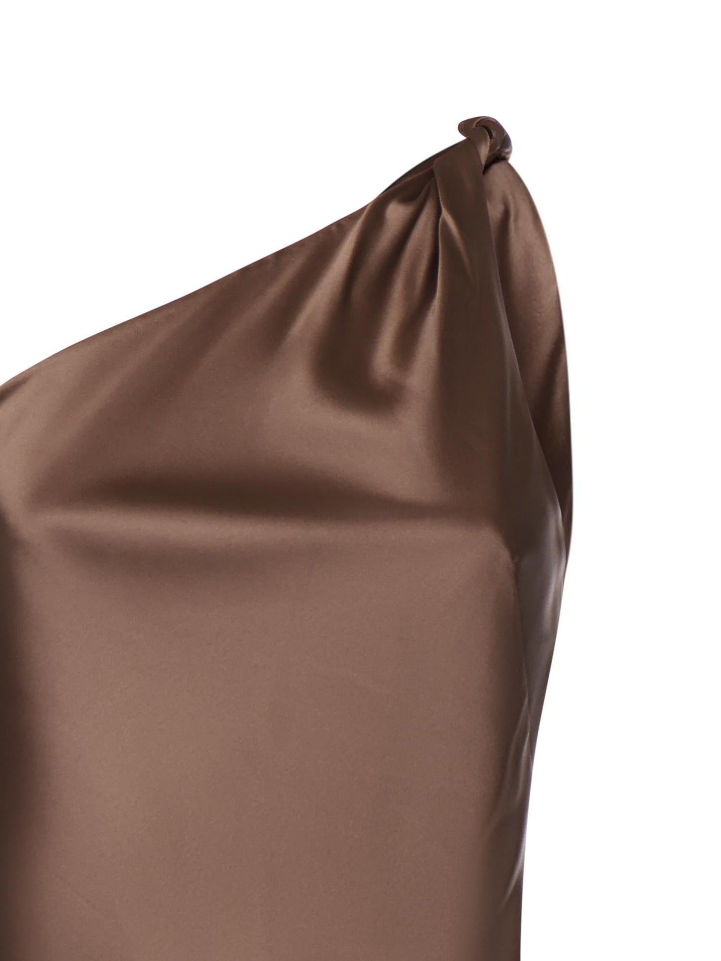 Abito in satin con frange