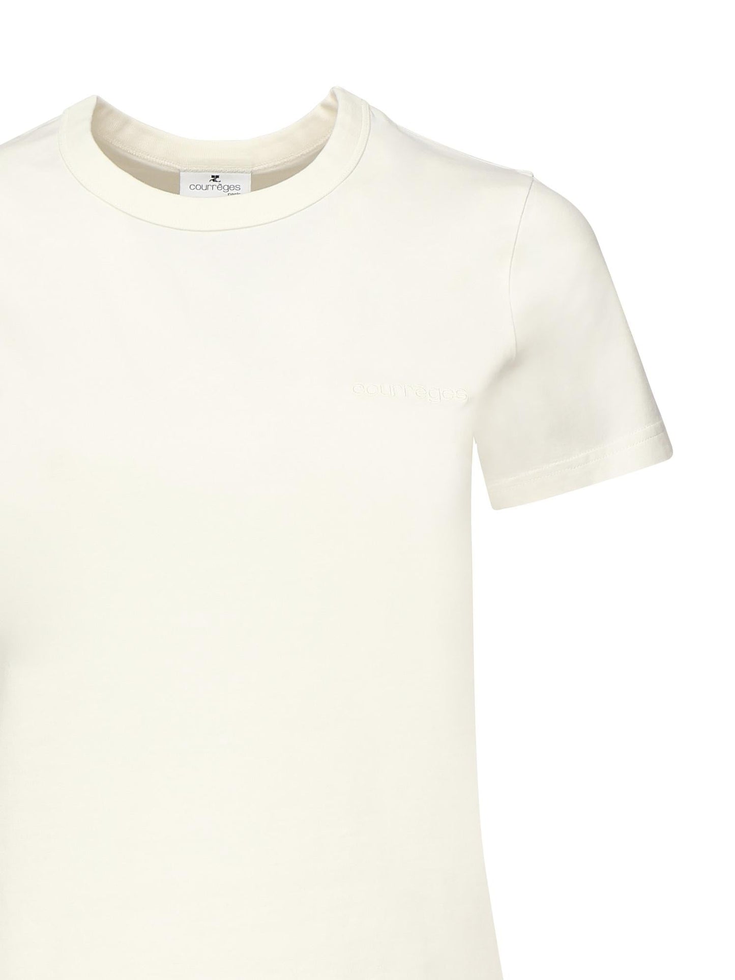 T-shirt con ricamo logo