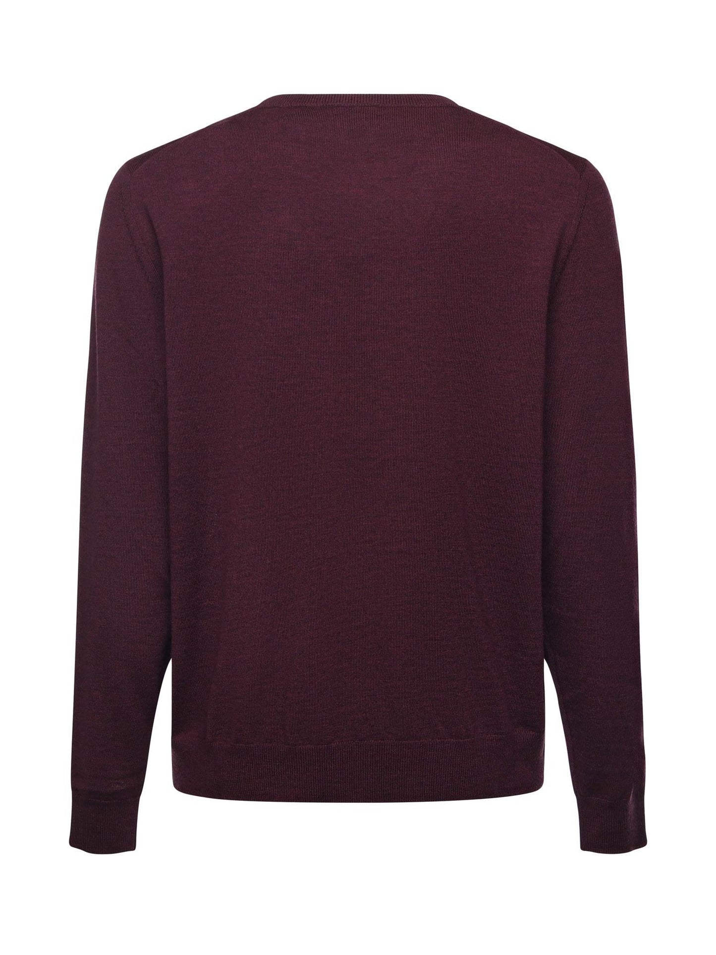 Maglione in lana con monogram ricamato