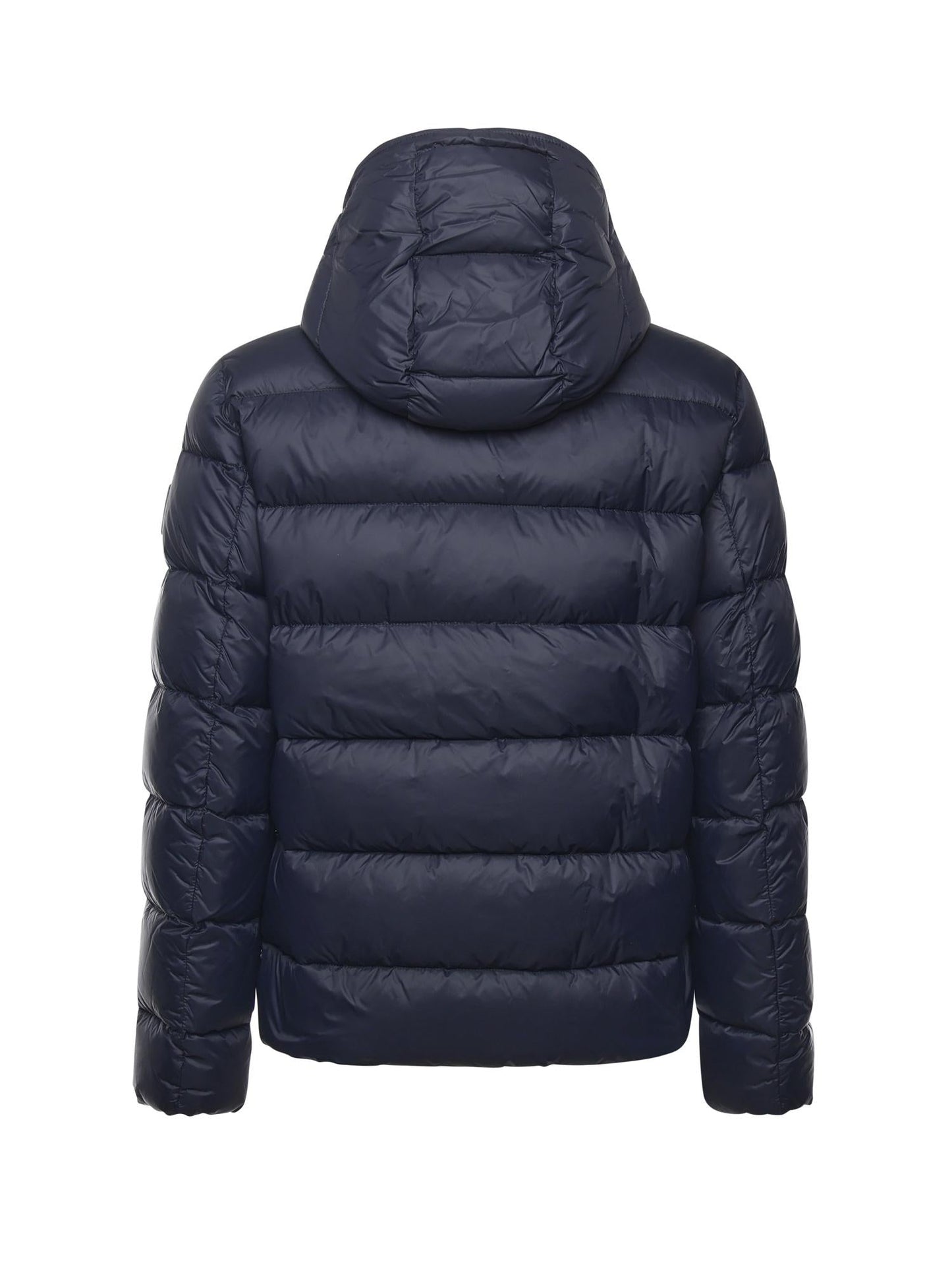 Piumino double front in popeline calandrato