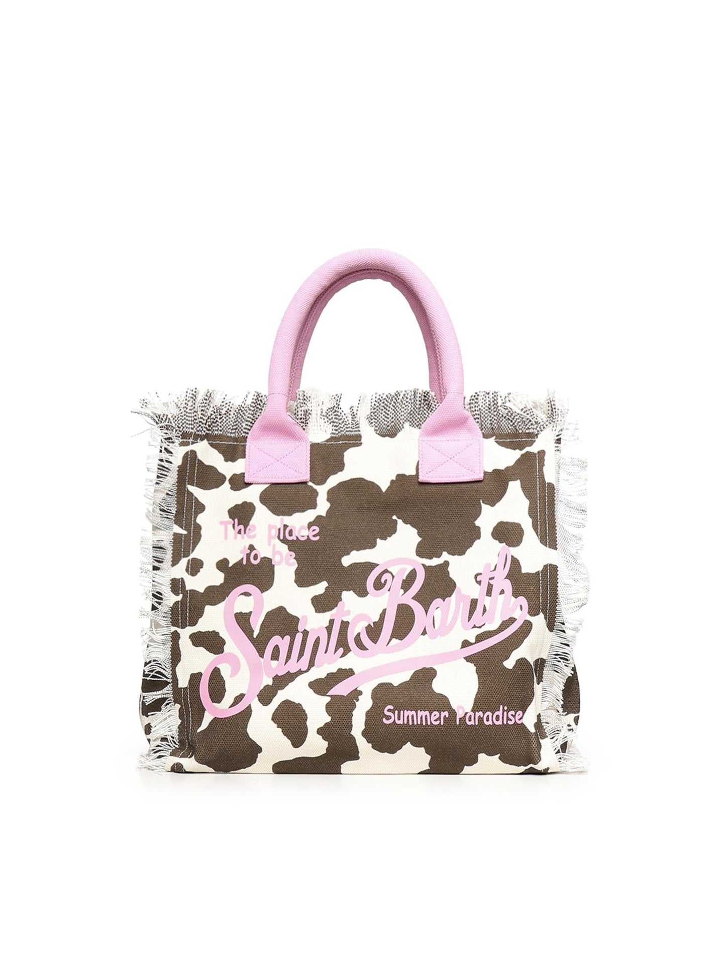 Borsa Vanity in canvas con stampa