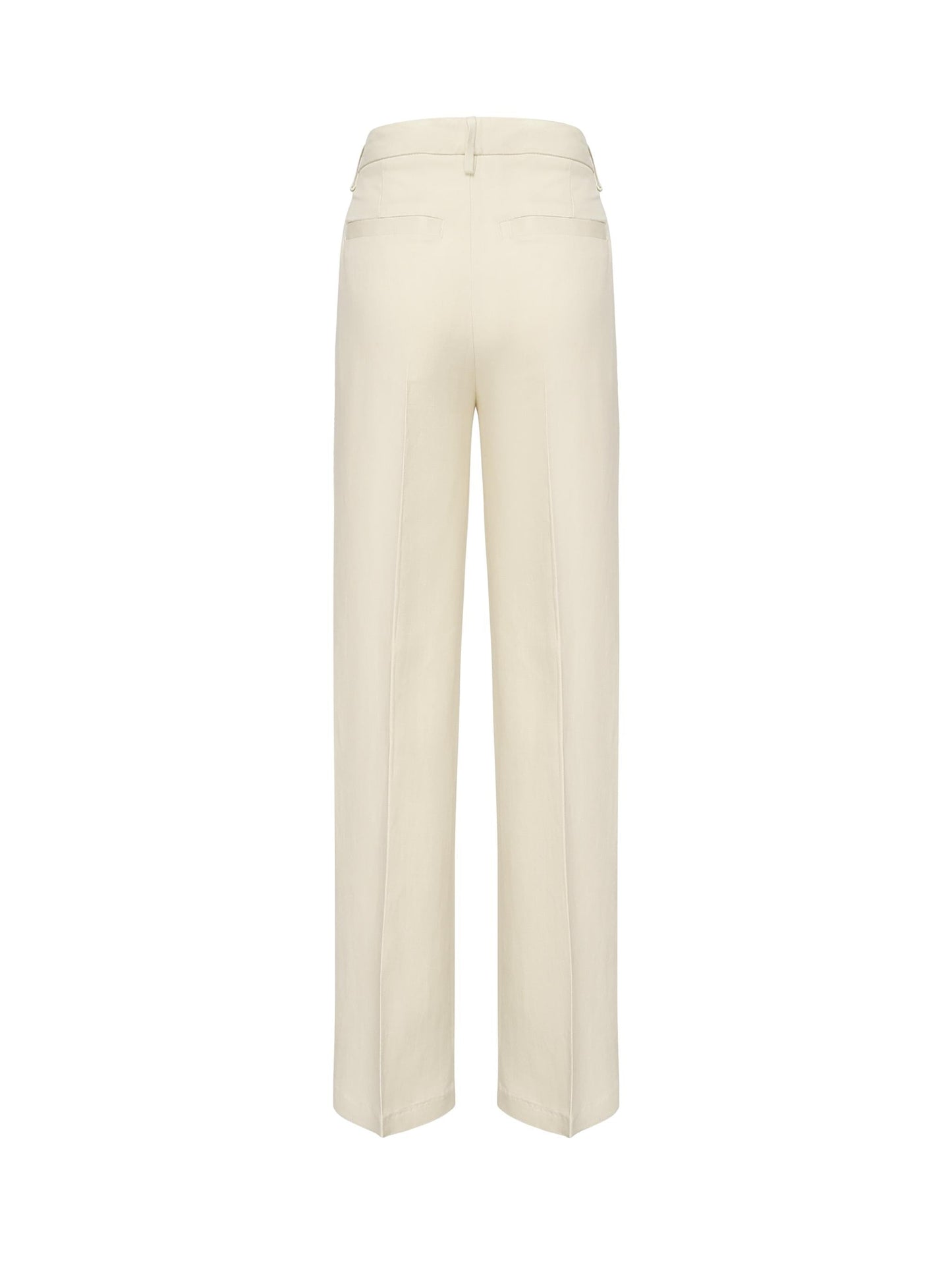 Pantaloni Reina in twill di viscosa e lino